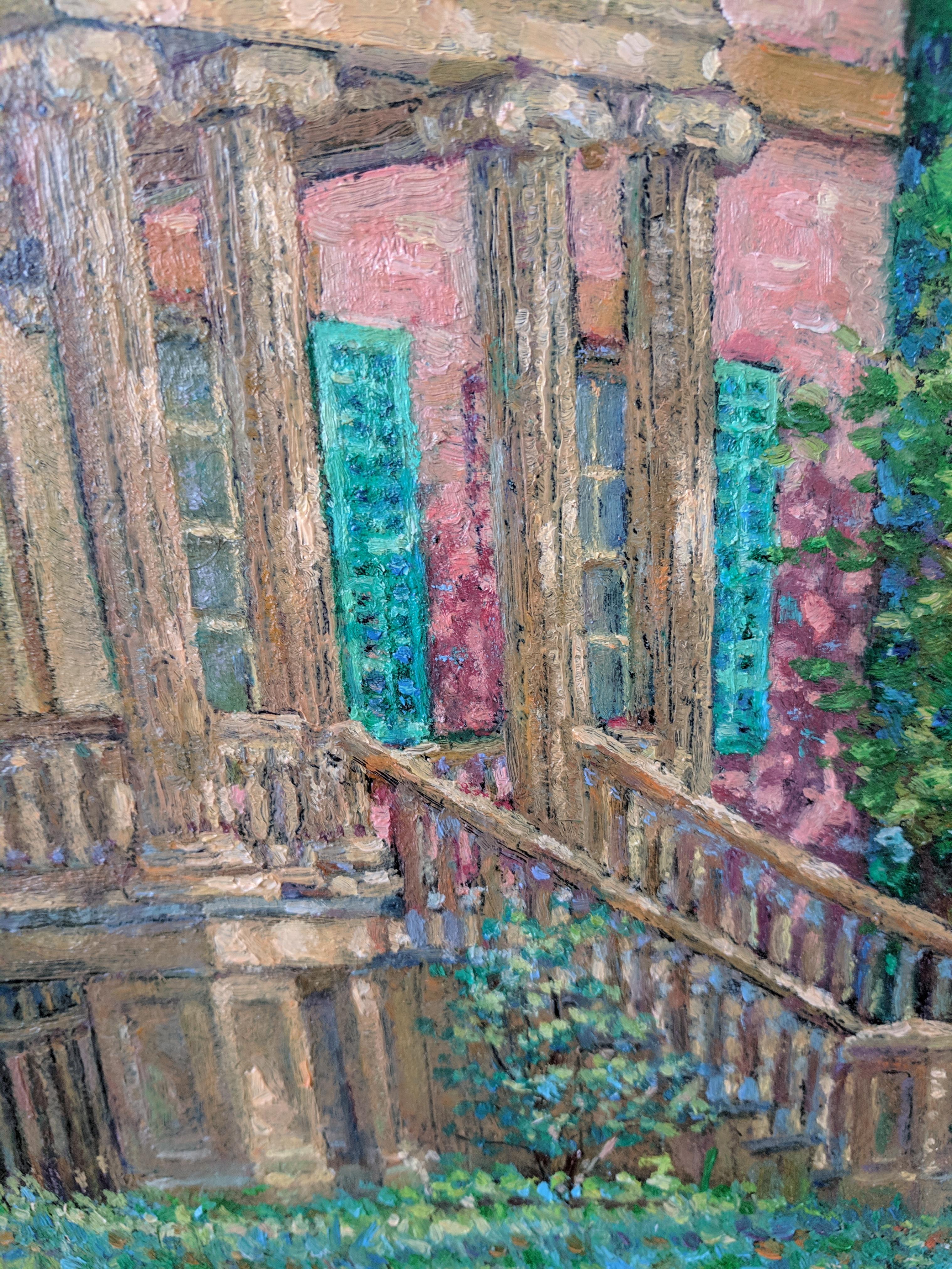 Oil Painting on Linen --Ten Broeck Mansion For Sale 2