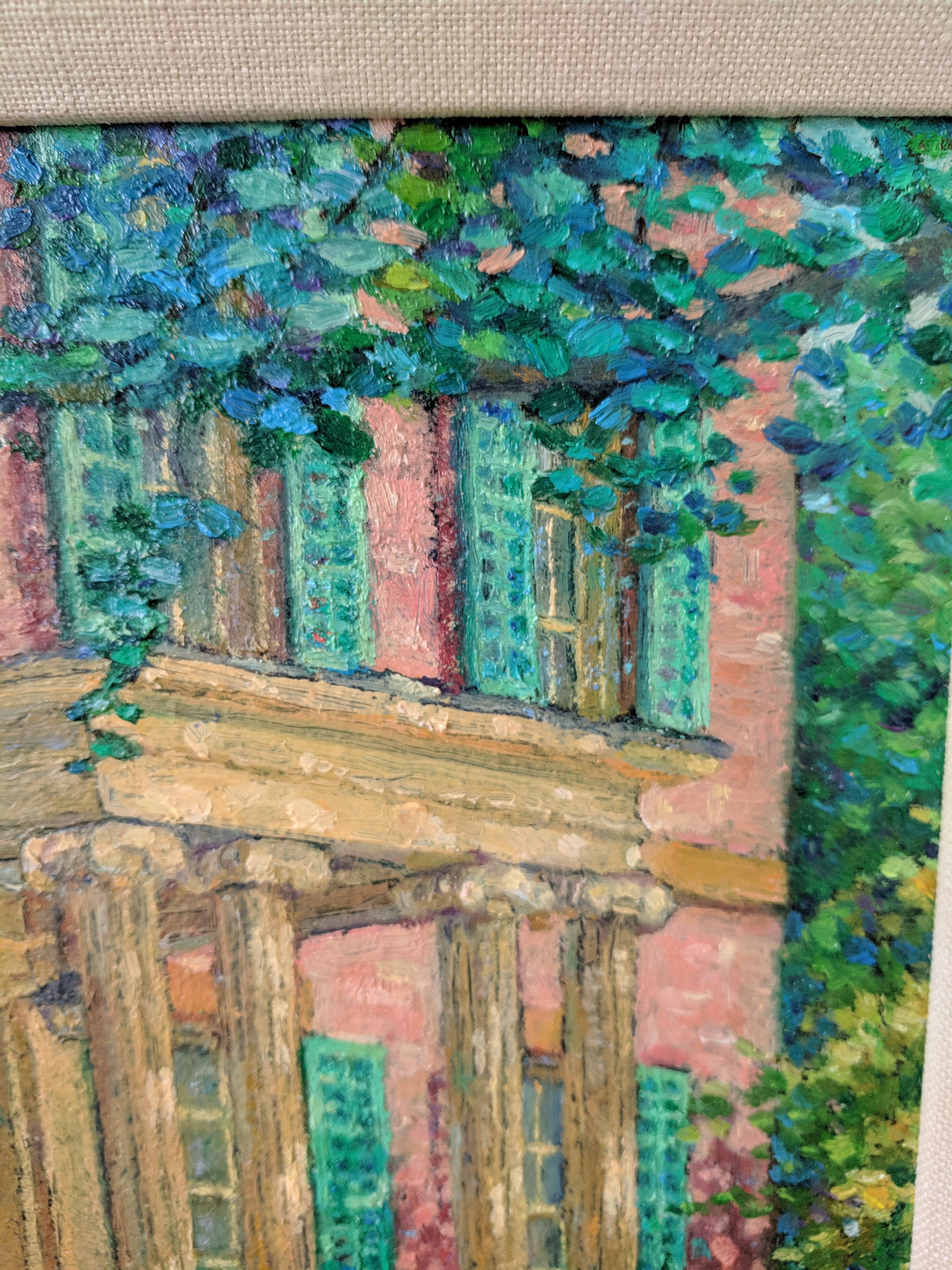 Pittura a olio su lino --Mansione Ten Broeck in vendita 4