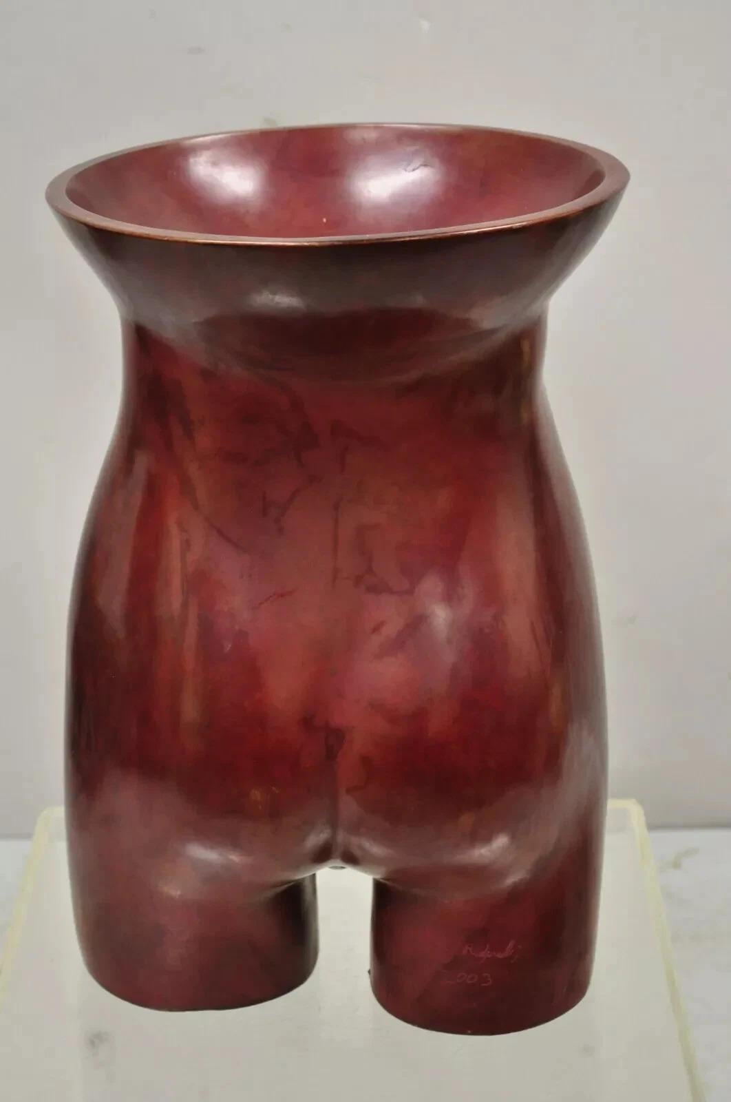 Gary Spradling (1951-2006) Torso femminile nudo in bronzo rosso brunito Scultura d'arte in vendita 4
