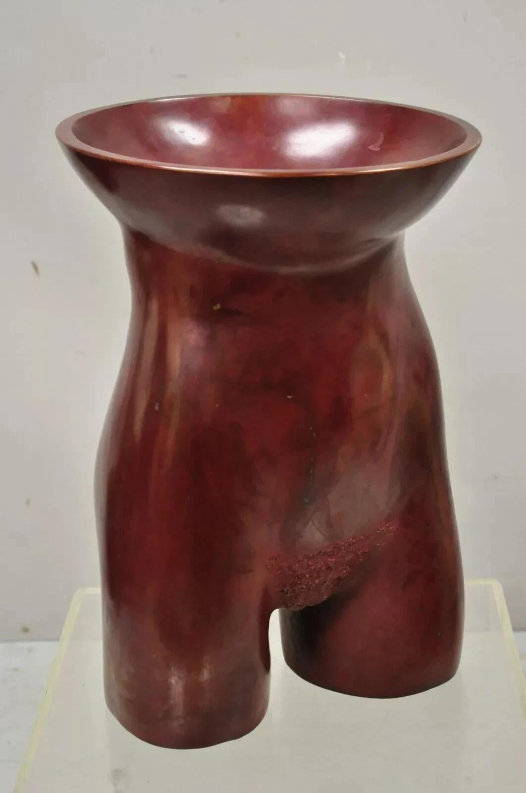 Gary Spradling (1951-2006) Torso femminile nudo in bronzo rosso brunito Scultura d'arte in vendita 5
