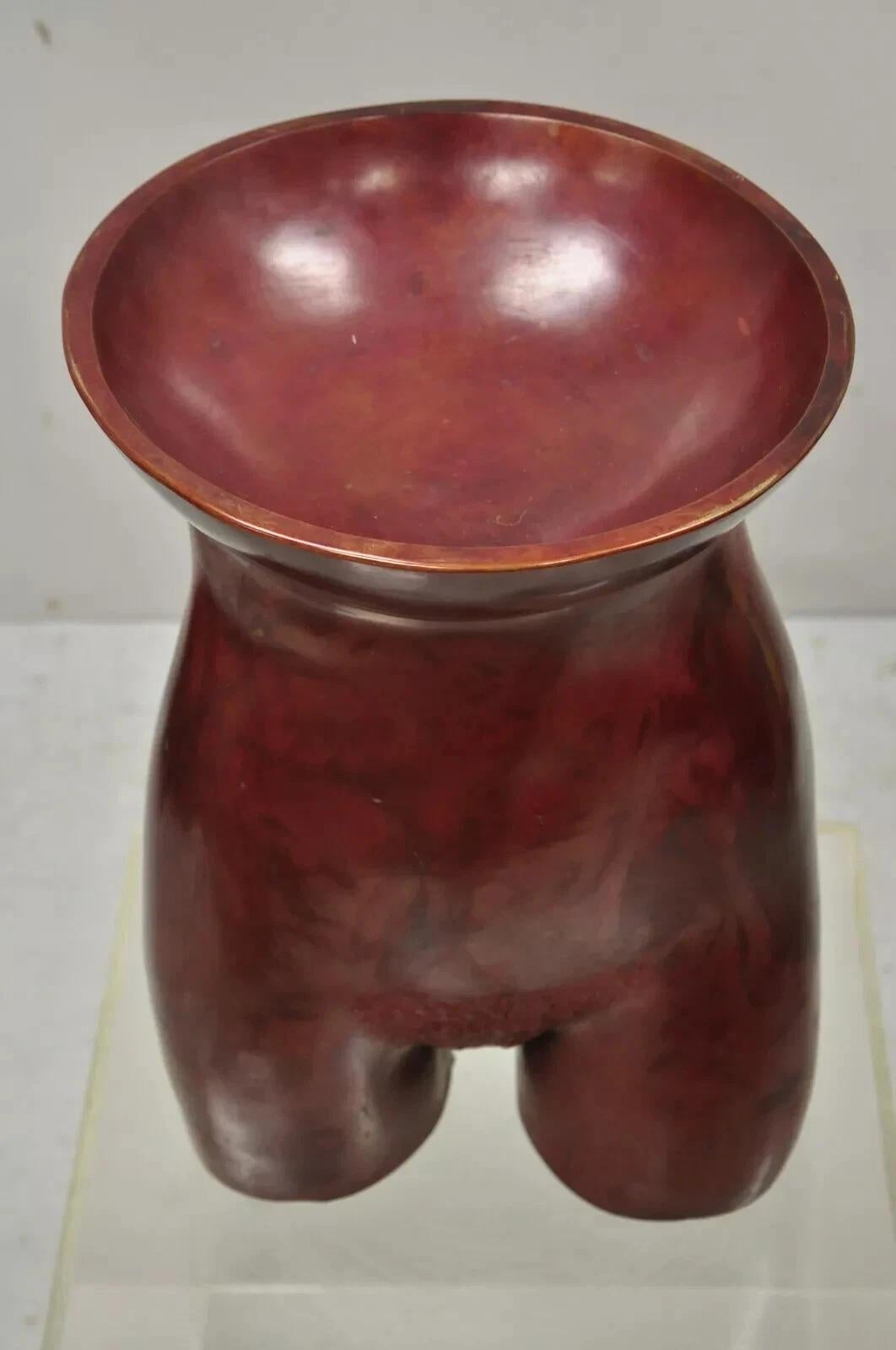 Gary Spradling (1951-2006) Torso femminile nudo in bronzo rosso brunito Scultura d'arte In condizioni buone in vendita a Philadelphia, PA