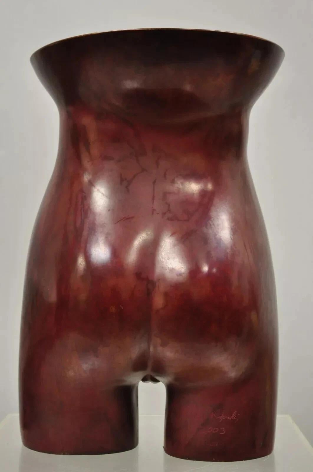 Bronzo Gary Spradling (1951-2006) Torso femminile nudo in bronzo rosso brunito Scultura d'arte in vendita