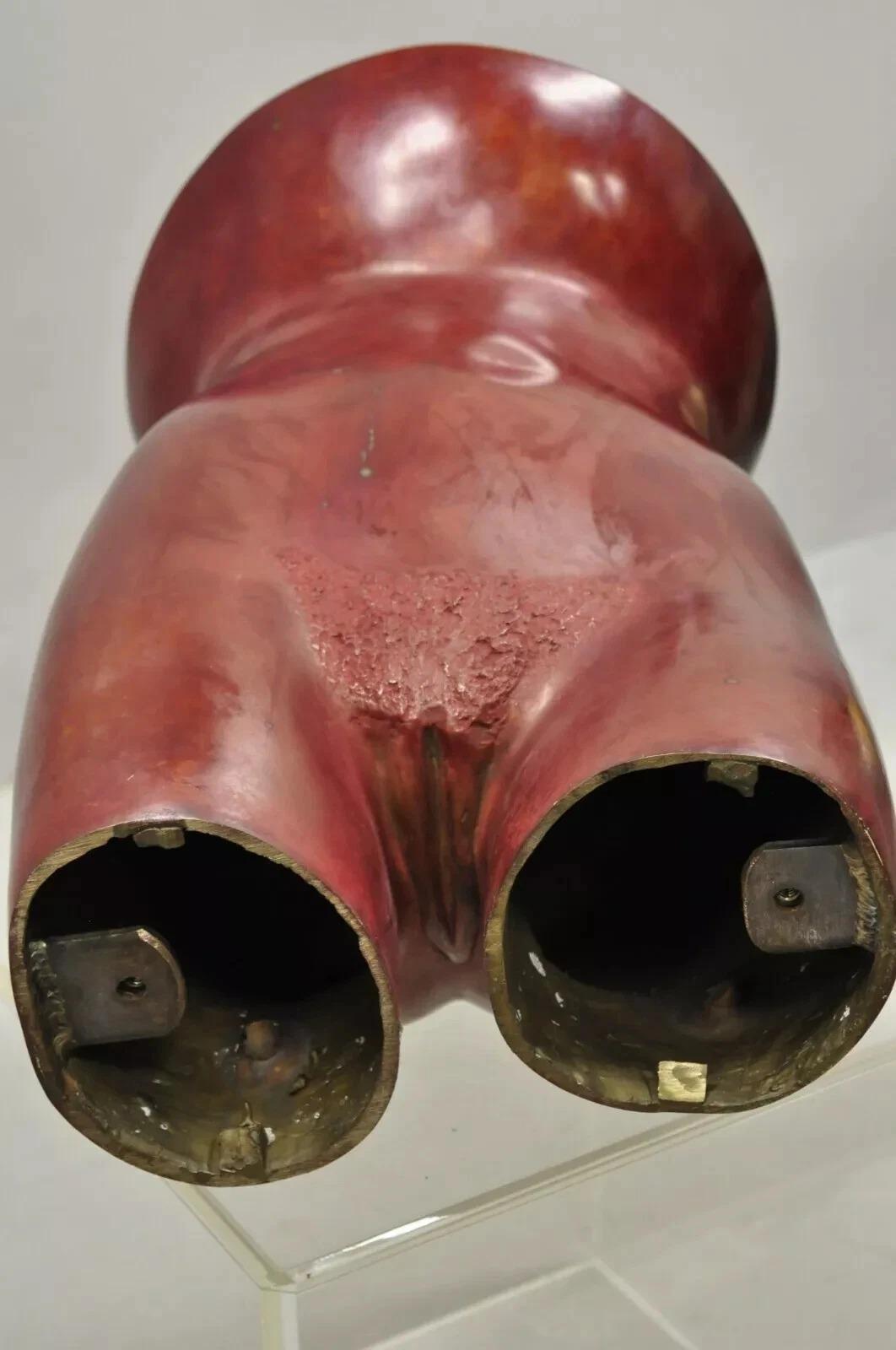 Gary Spradling (1951-2006) Torso femminile nudo in bronzo rosso brunito Scultura d'arte in vendita 1
