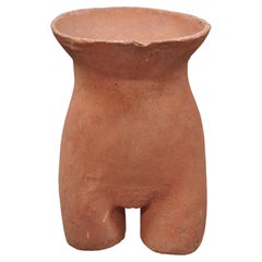 Gary Spradling Cast Stone Terracotta Nude Female Torso Sculpture Statue Table