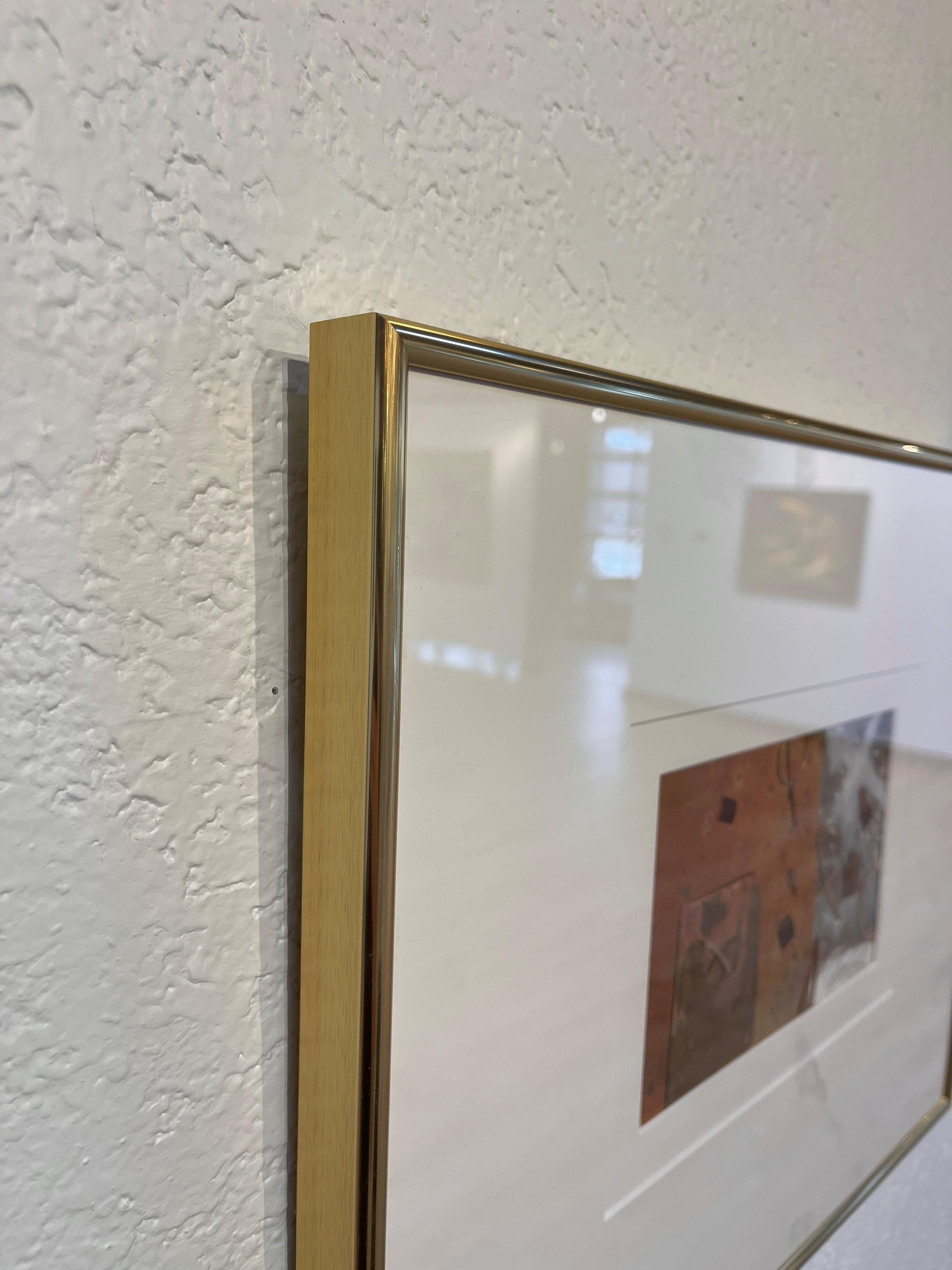 „Metallic Openings“ von Deborah Carlson, Original Gemälde in Mischtechnik im Angebot 2