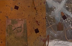 "Aperture metalliche" di Deborah Carlson, pittura originale a tecnica mista