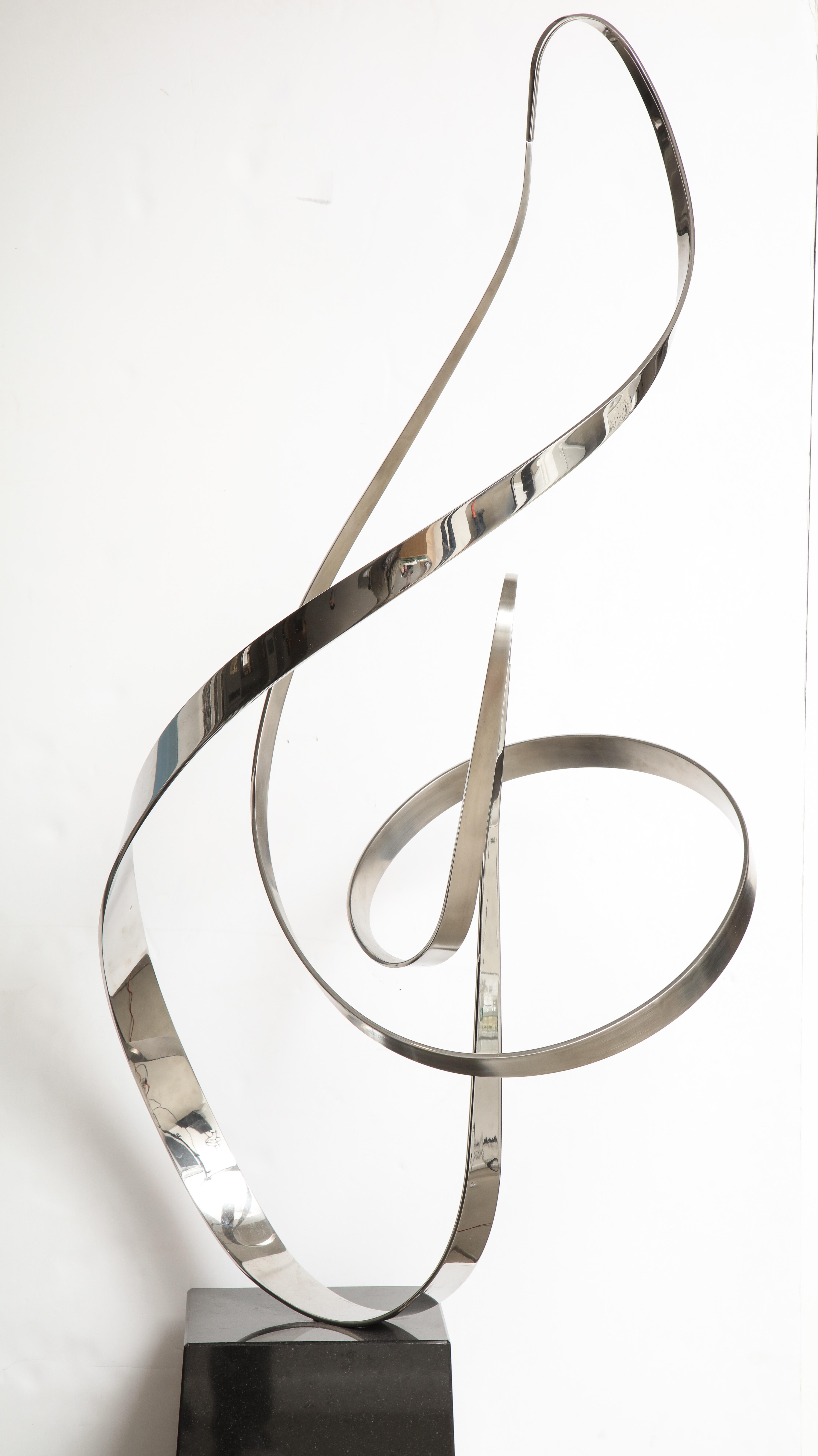 Gary Traczyk Signed Stainless Steel Kinetic Sculpture 