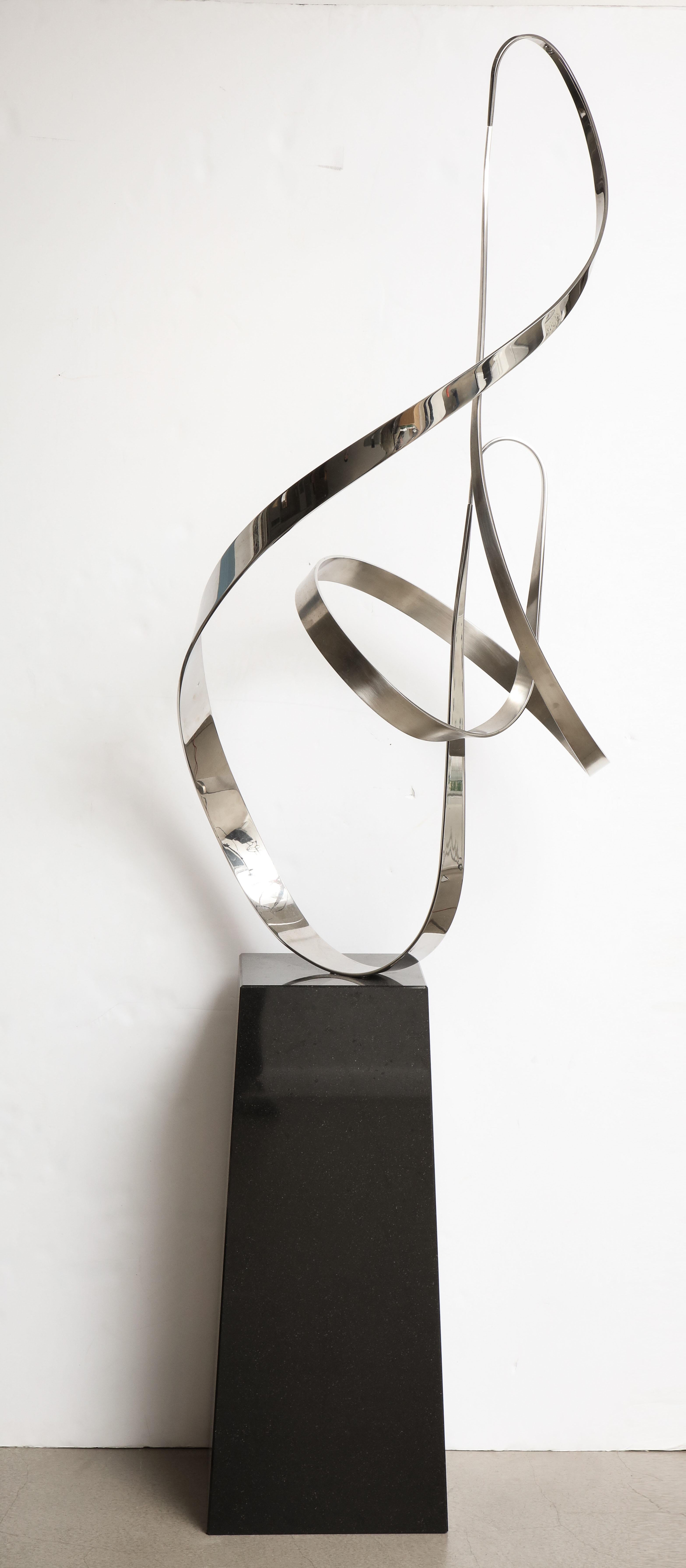 Gary Traczyk Signed Stainless Steel Kinetic Sculpture 