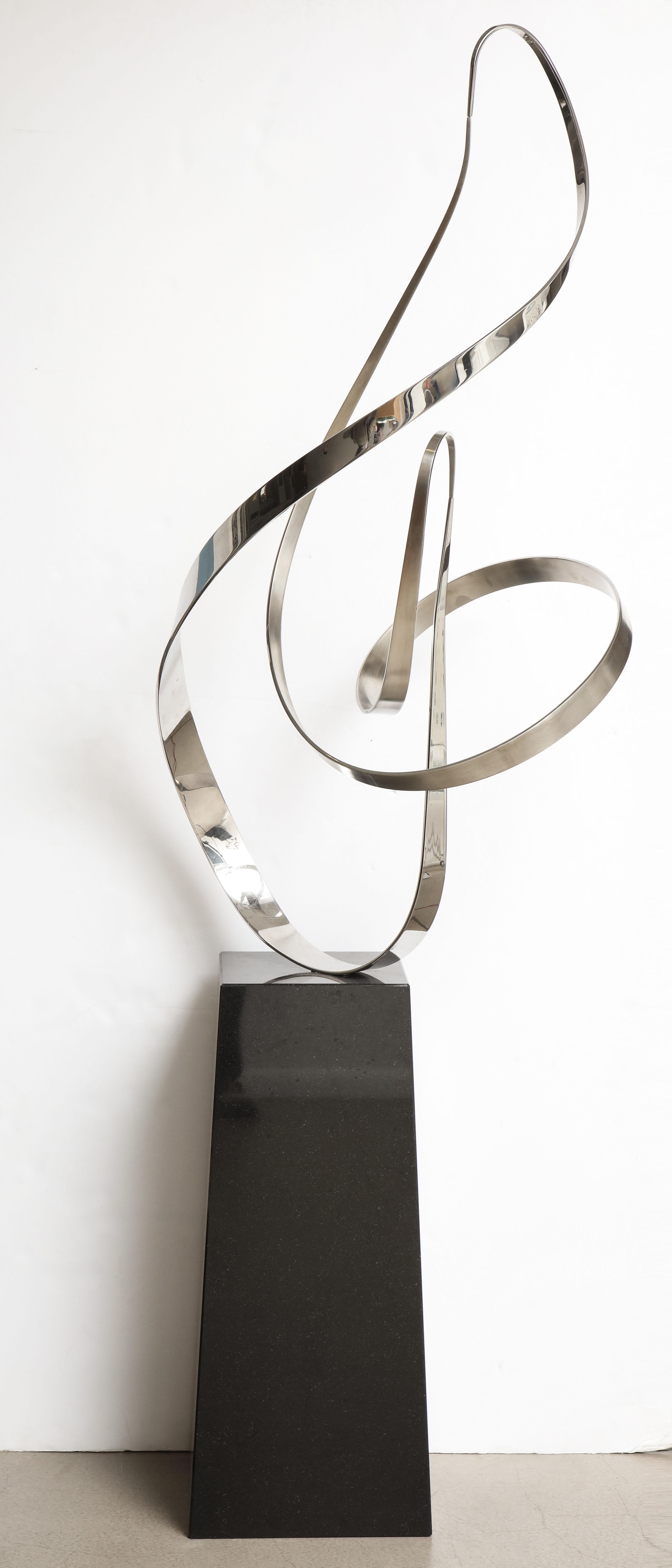 Gary Traczyk Signed Stainless Steel Kinetic Sculpture 