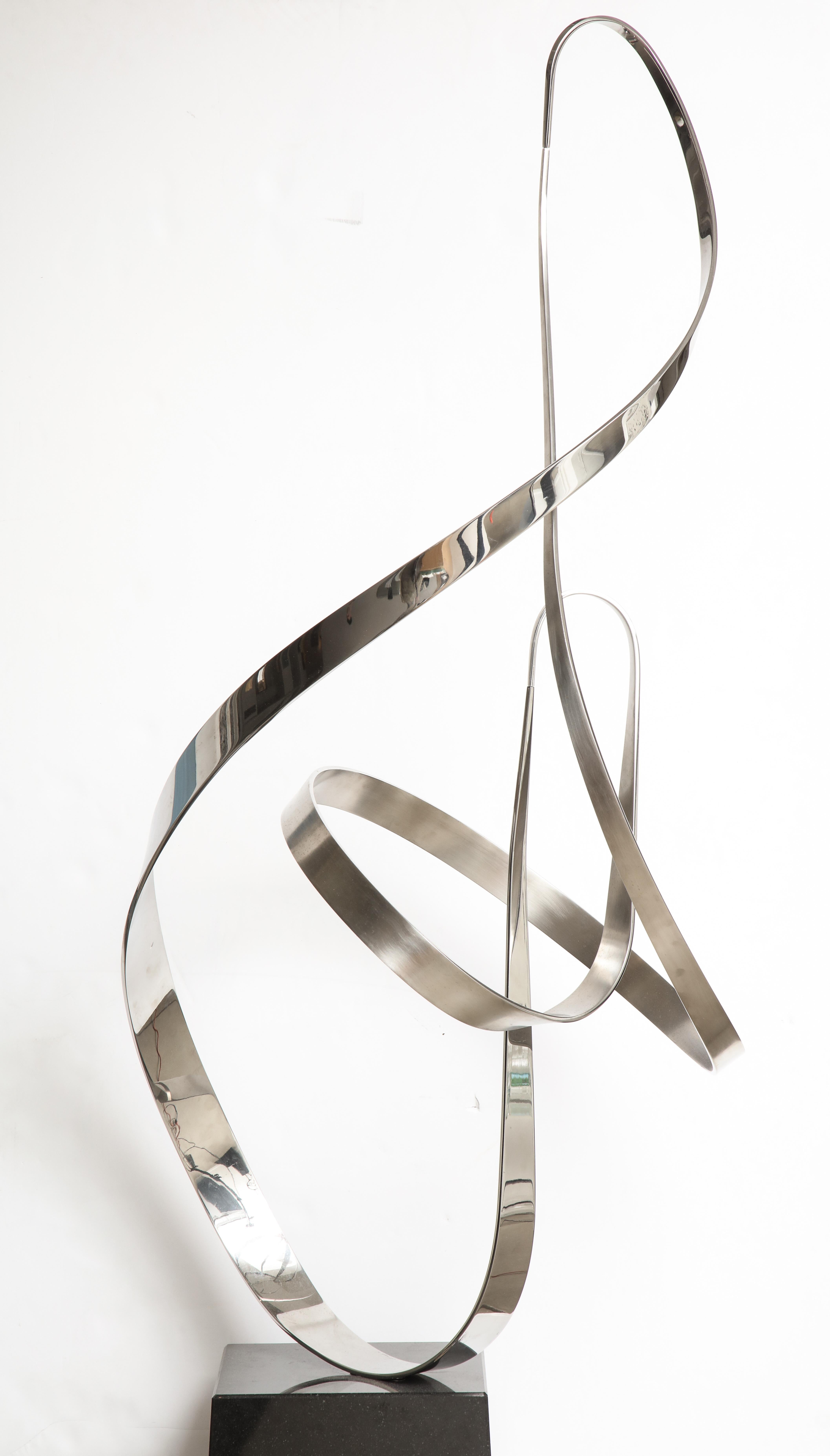 Gary Traczyk Signed Stainless Steel Kinetic Sculpture 