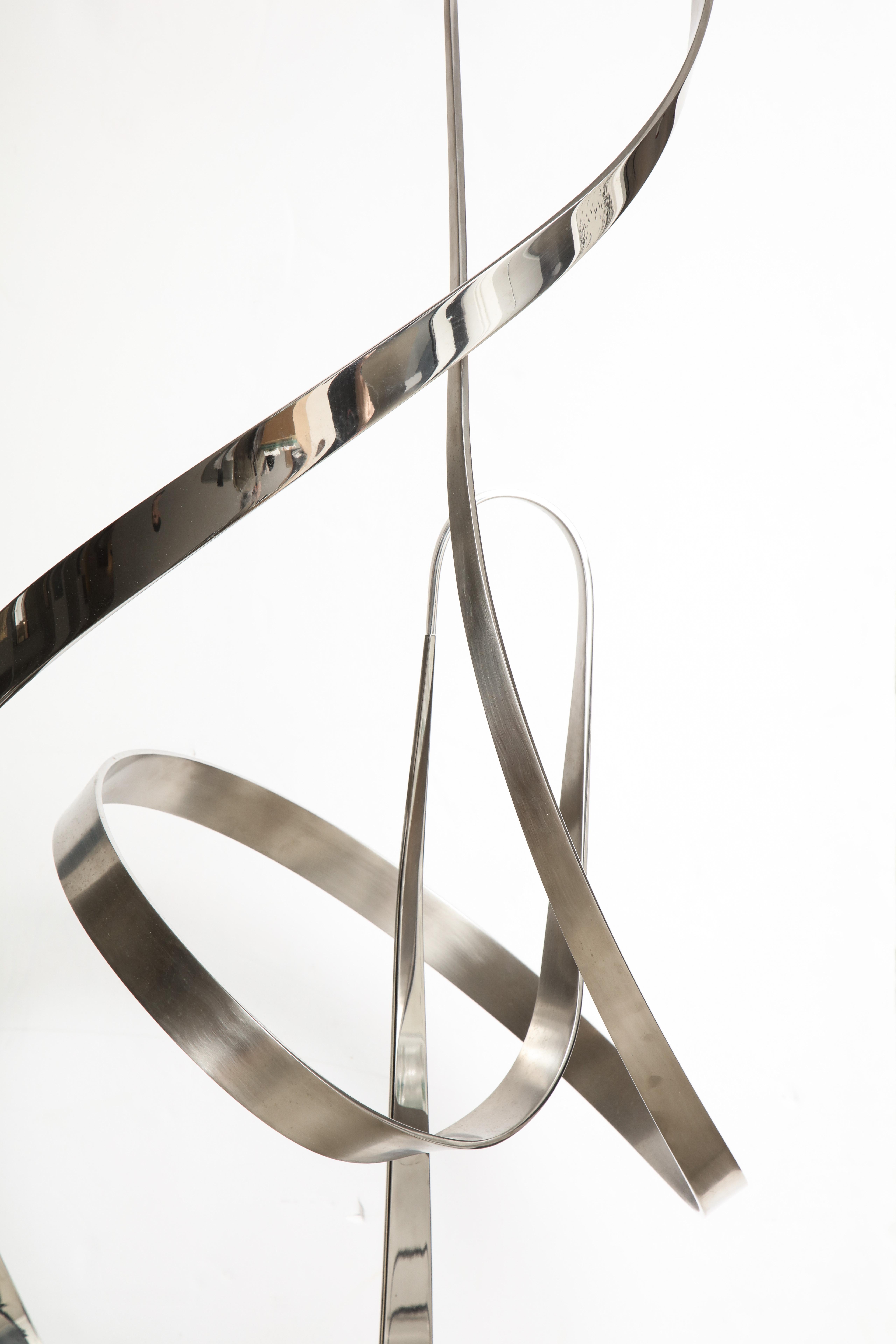 Gary Traczyk Signed Stainless Steel Kinetic Sculpture 