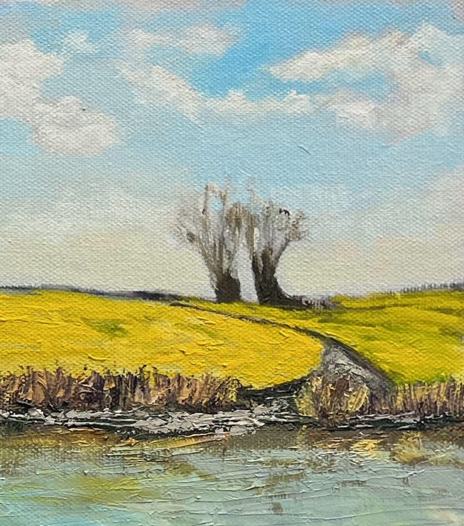  Dieses Bild habe ich 2016 auf einer Malreise nach Rügen begonnen und nach meiner Rückkehr im Studio fertiggestellt. Die Insel RÃ¼gen hat eine sehr abwechslungsreiche Landschaft und ist immer eine Reise wert.  Signiert unten links.  Öl auf Baumwolle