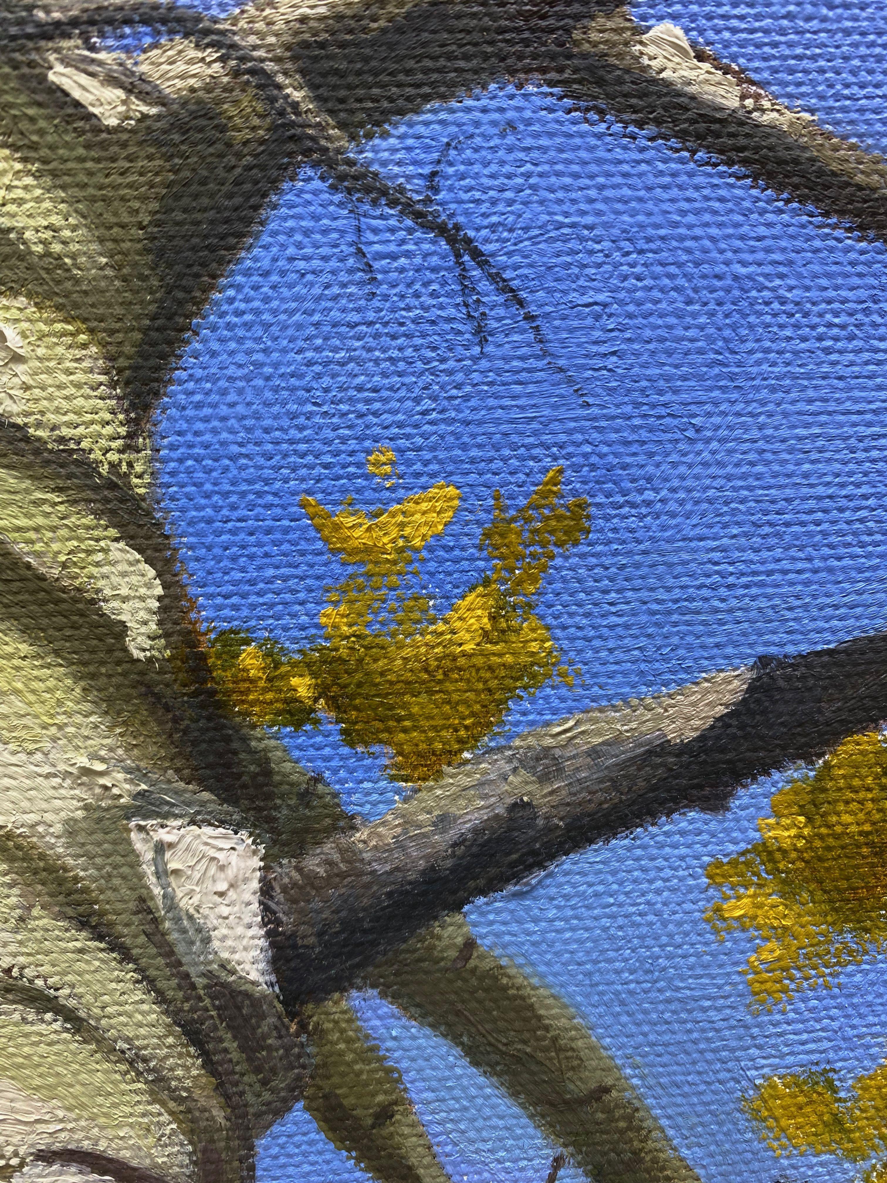 Ein anderer Blick, der in den wunderschönen Aspen hinaufführt.  So schöne Bäume, ich liebe die Farbe der Blätter :: Gemälde :: Zeitgenössisch :: Dieses Werk wird mit einem offiziellen, vom Künstler unterzeichneten Echtheitszertifikat geliefert ::