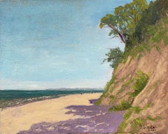 At the beach Henkenhagen - Sarbinowo Morskie., Painting, Oil on Canvas
