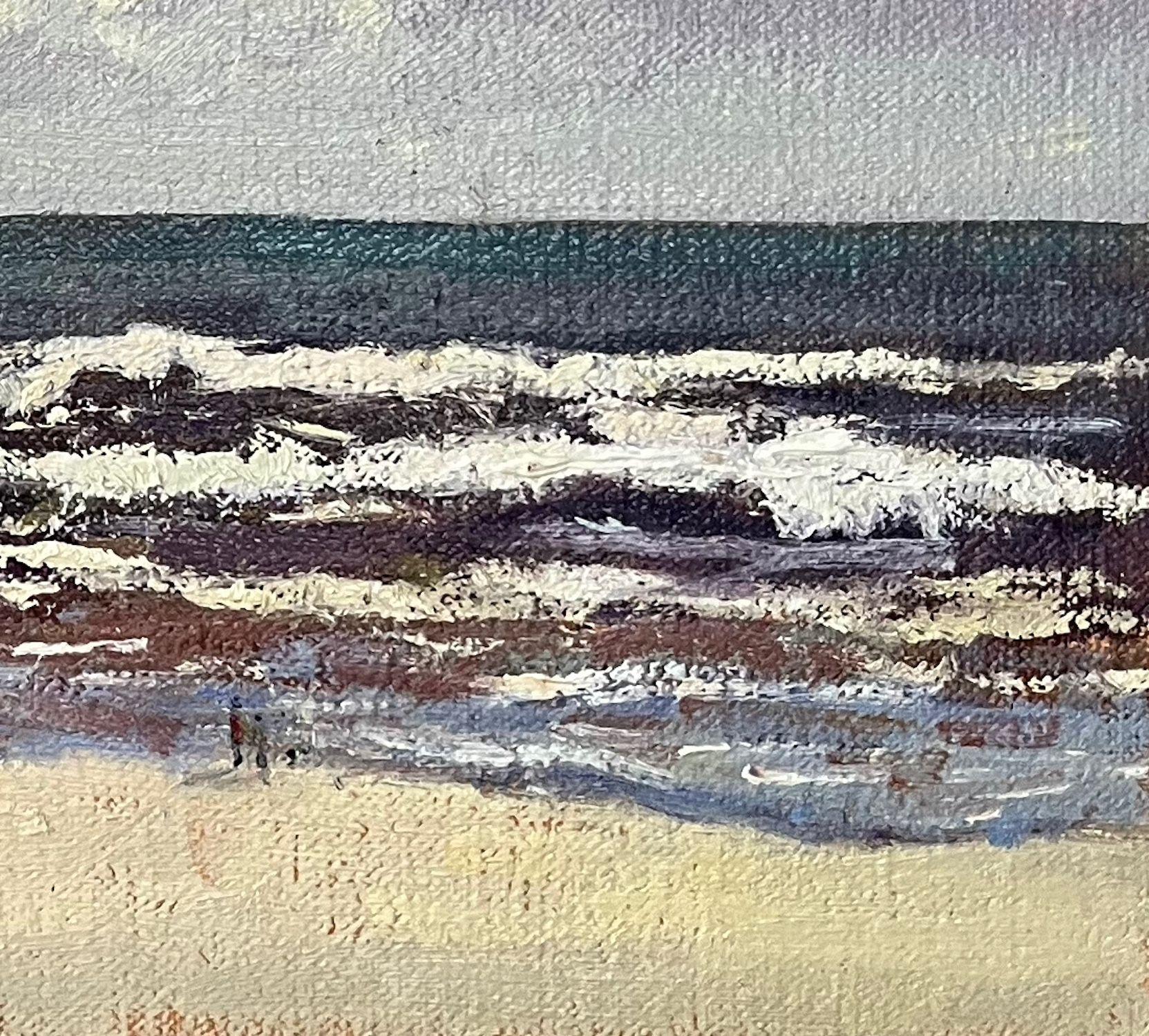 Gemalt während eines Urlaubs auf Wangerooge, einer meiner Lieblingsinseln. Kein Auto, kein Stress, Ruhe und Frieden pur.  Unterschrift unten links.  Öl auf Leinen, montiert auf HDF.  30Ã-24cm. :: GemÃ?lde :: Impressionist :: Dieses Werk wird mit