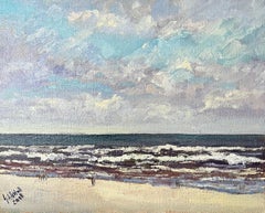 Strandspaziergänge - Wangerooge II, Gemälde, Öl auf Leinwand