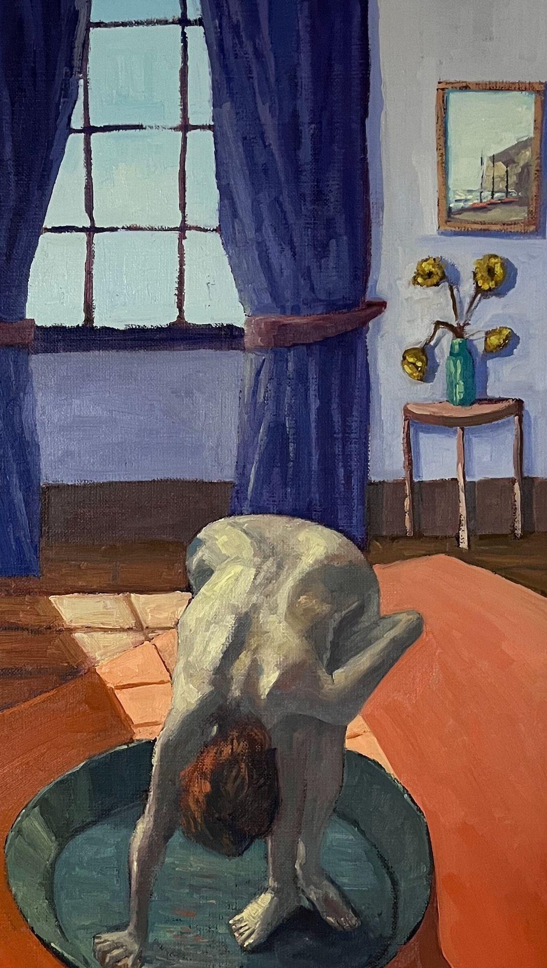 DER BADEZUBER - LE TUB 1885-86 AFTER EDGAR DEGAS, Gemälde, Öl auf Leinwand im Angebot 2