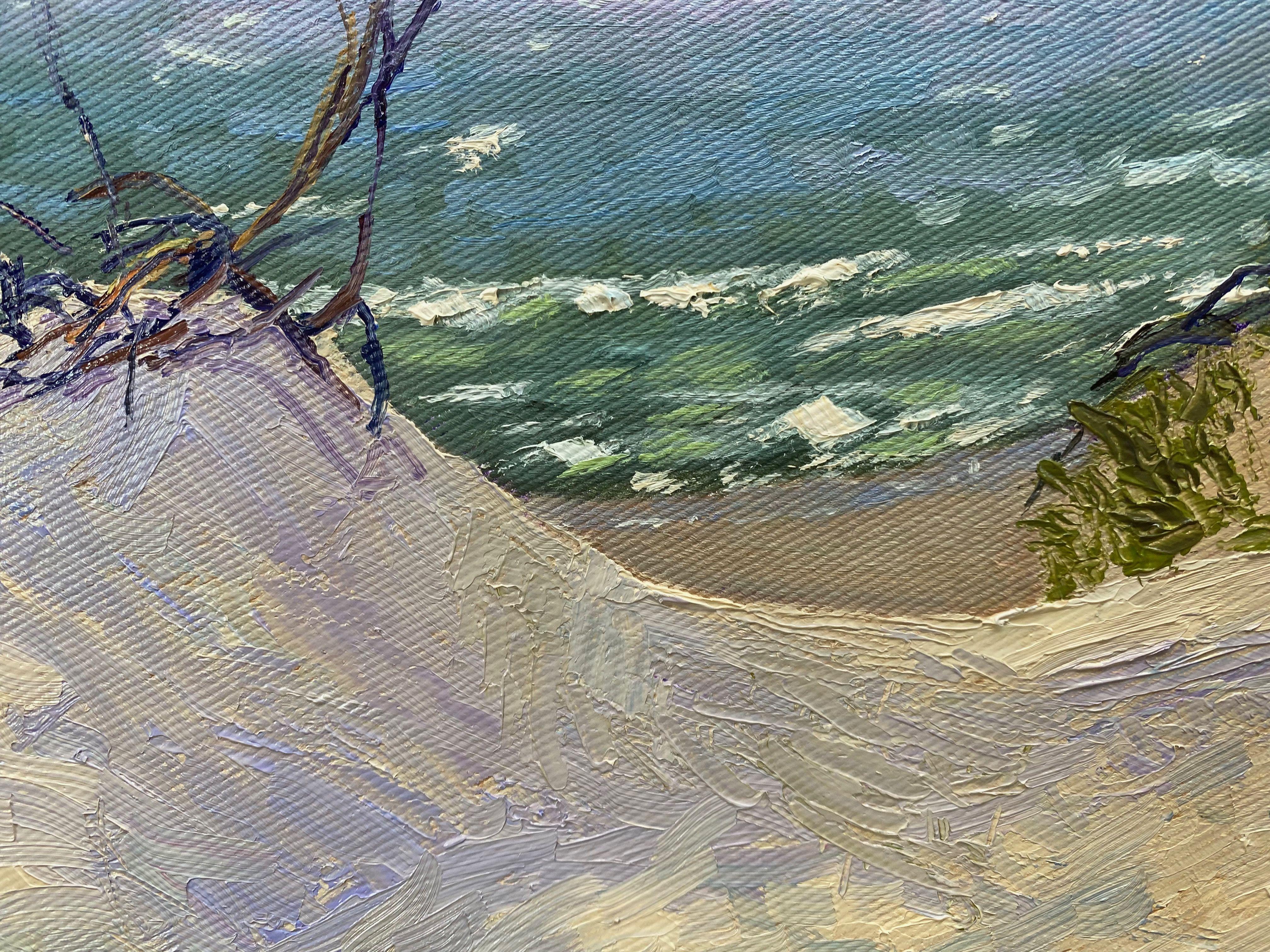Dune protection, Painting, Oil on Canvas For Sale 1