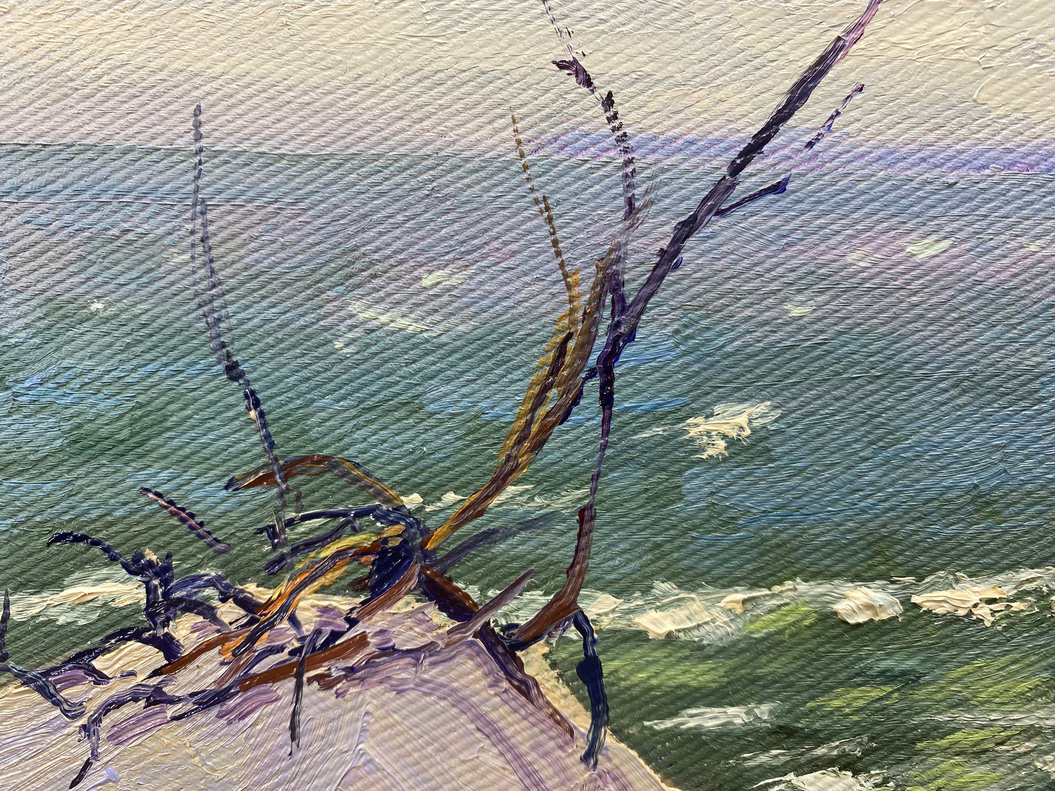 Dune protection, Painting, Oil on Canvas For Sale 2
