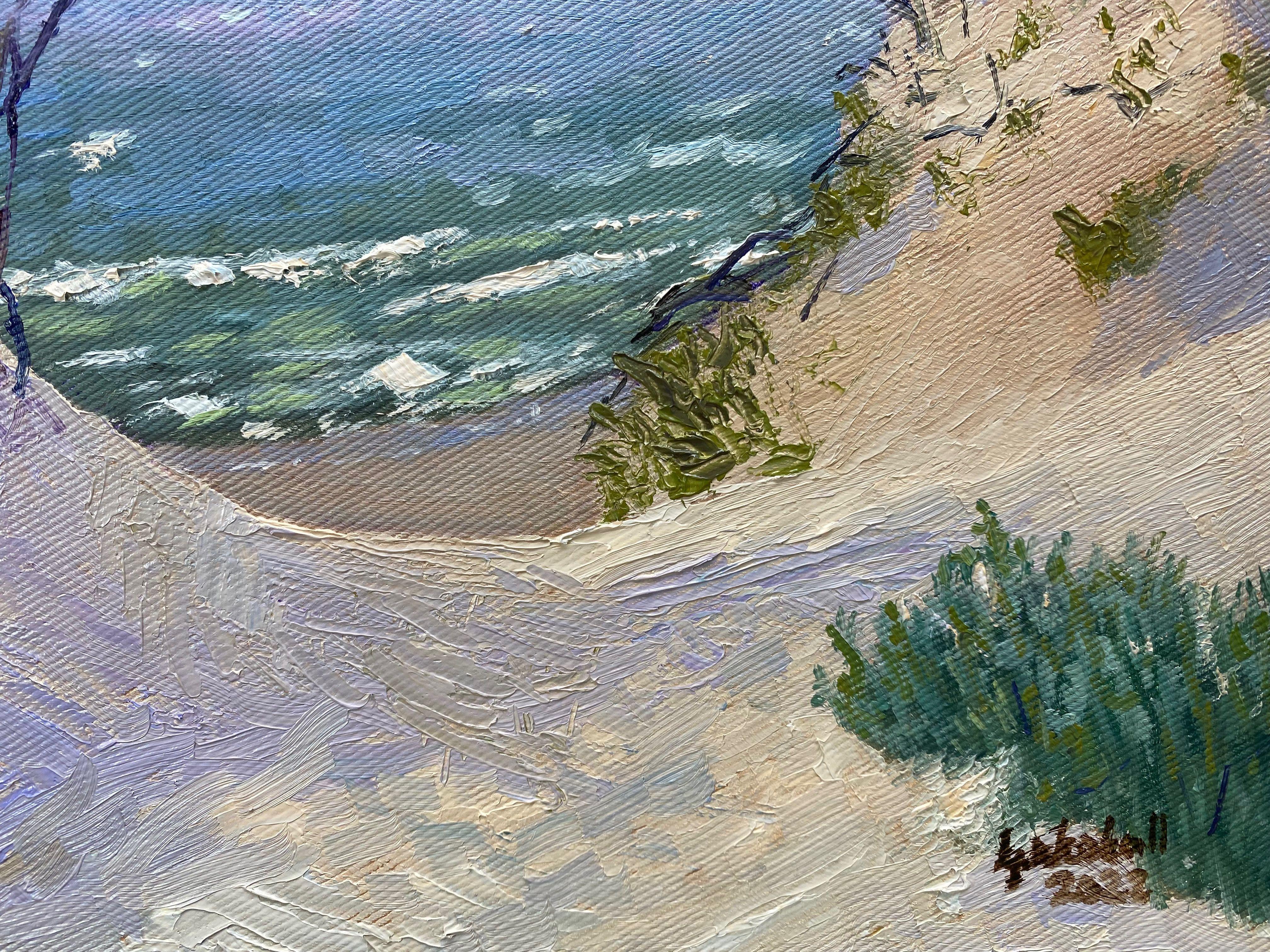 Dune protection, Painting, Oil on Canvas For Sale 3