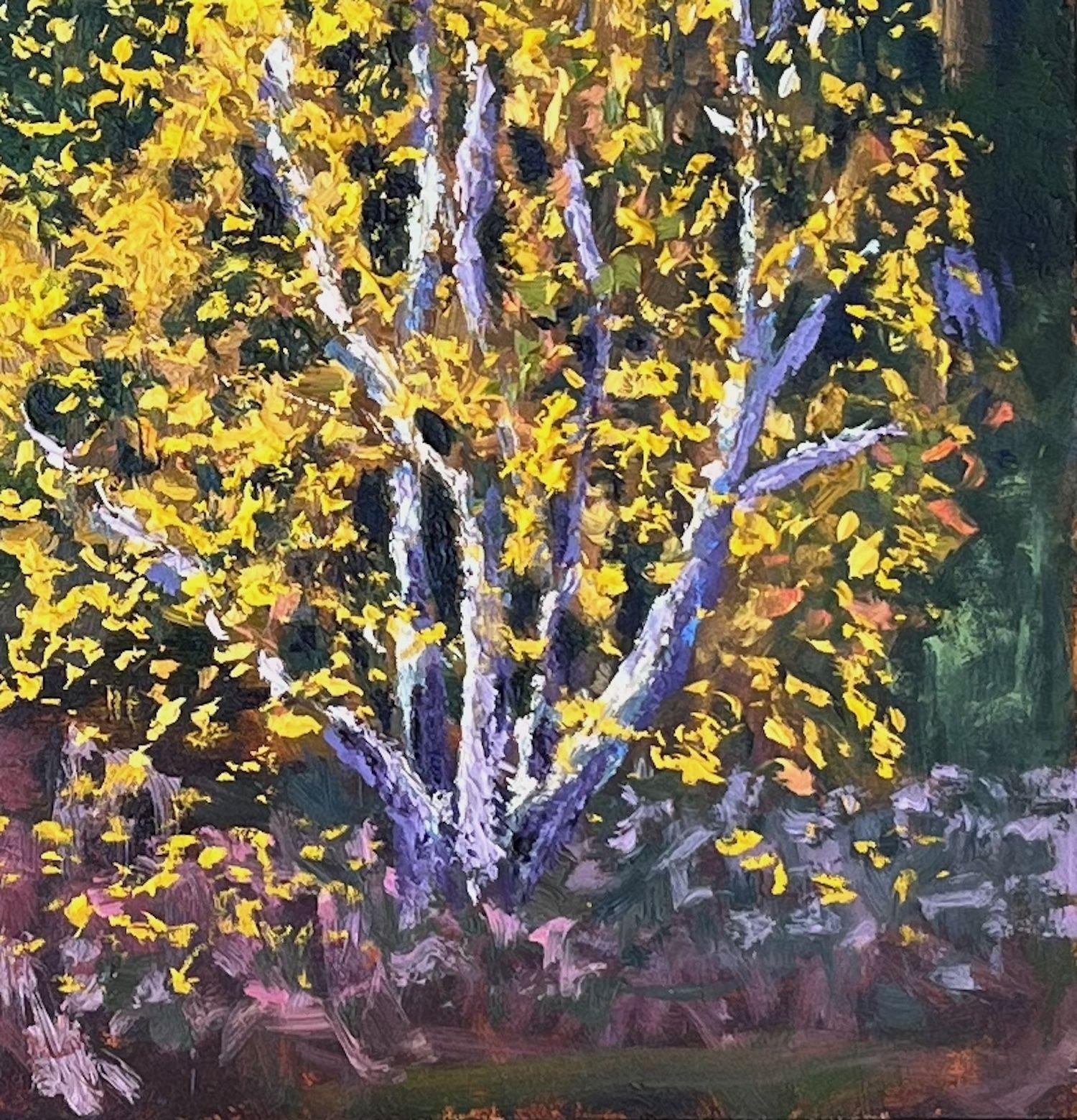 Farewell mit Farbe, Gemälde, Öl auf MDF-Tafel (Impressionismus), Painting, von Gary Westall