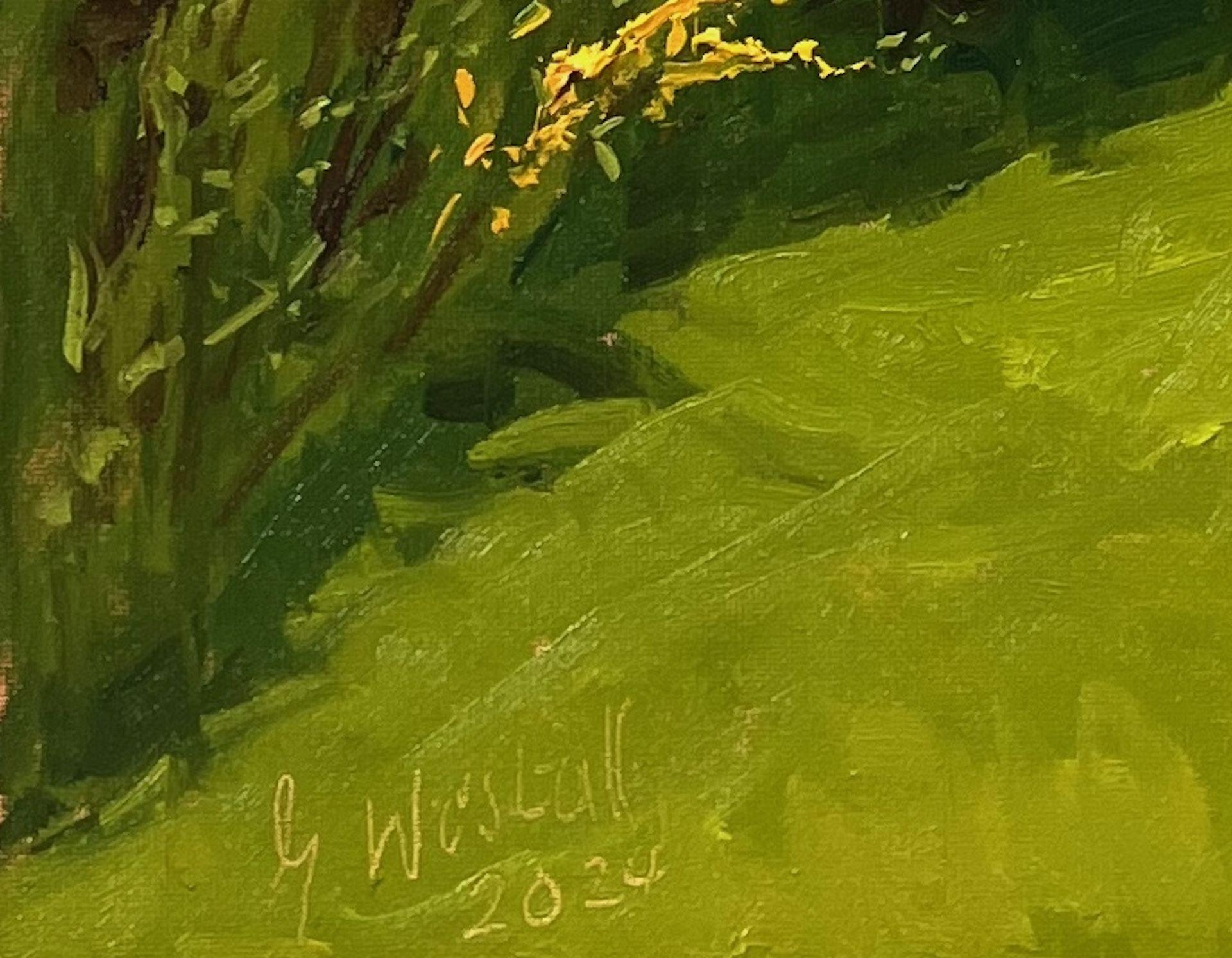 GORSE IN THE KIRCHDORFER HEIDE, Gemälde, Öl auf Anderem (Impressionismus), Painting, von Gary Westall