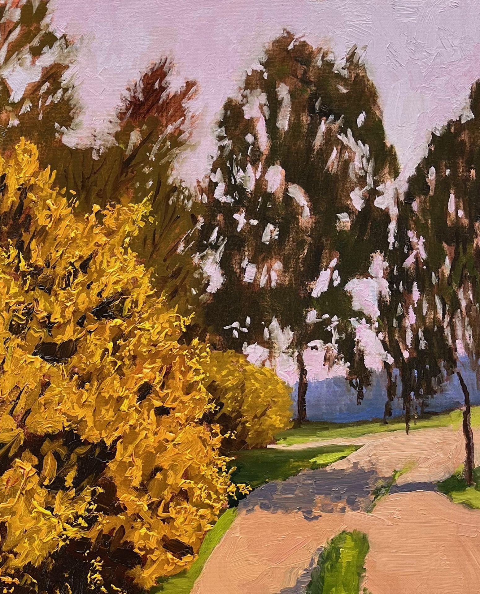 Bei einem Spaziergang in der Kirchdorfer Heide entdeckte ich die wunderschönen Ginsterbüsche und beschloss, sie als Motiv zu malen.  Die Kirchdorfer Heide ist einer meiner Lieblingsorte und ich finde hier immer wieder neue Inspirationen und Ideen. 