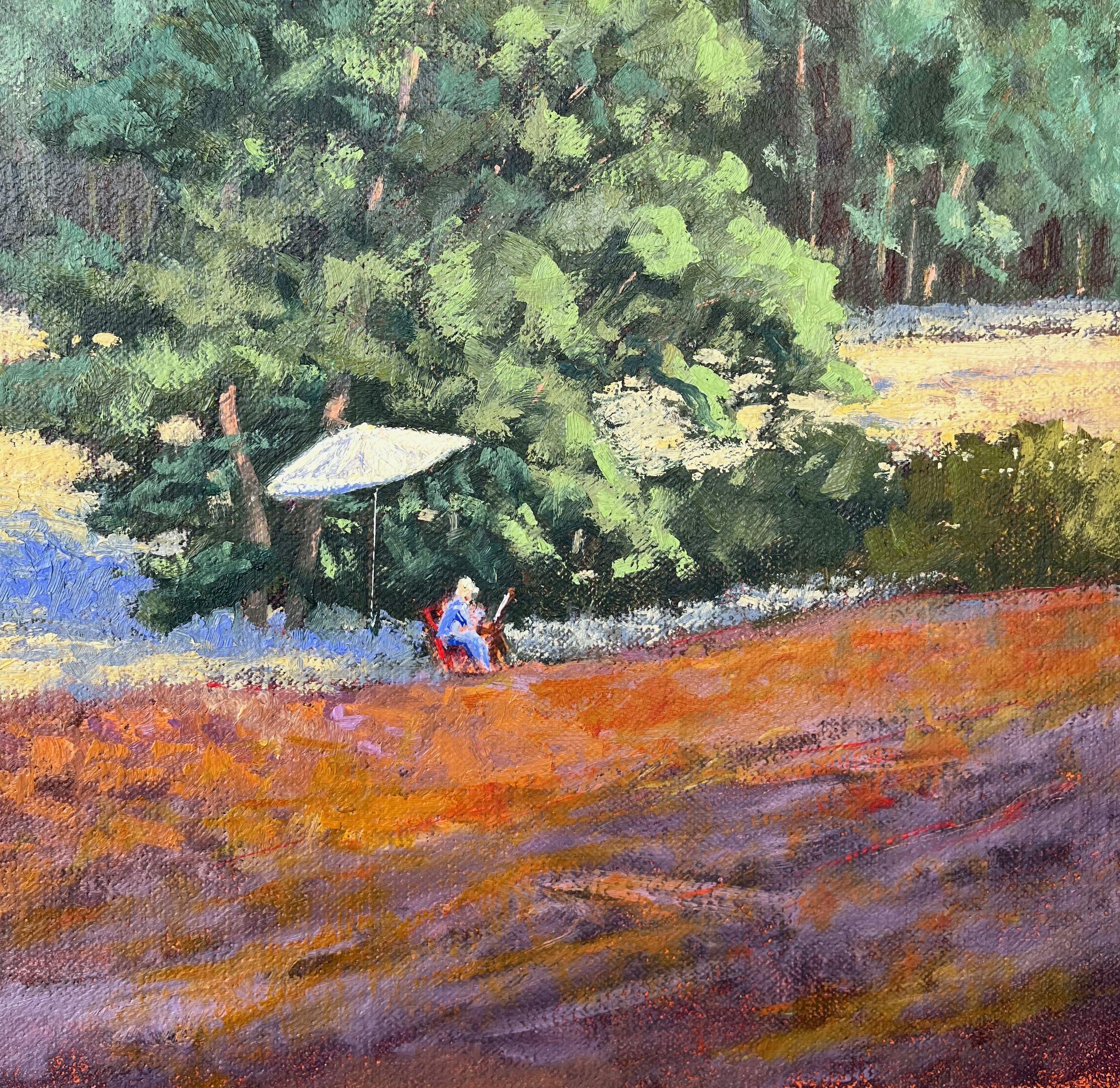 Heath-Maler, Gemälde, Öl auf MDF-Tafel (Impressionismus), Painting, von Gary Westall