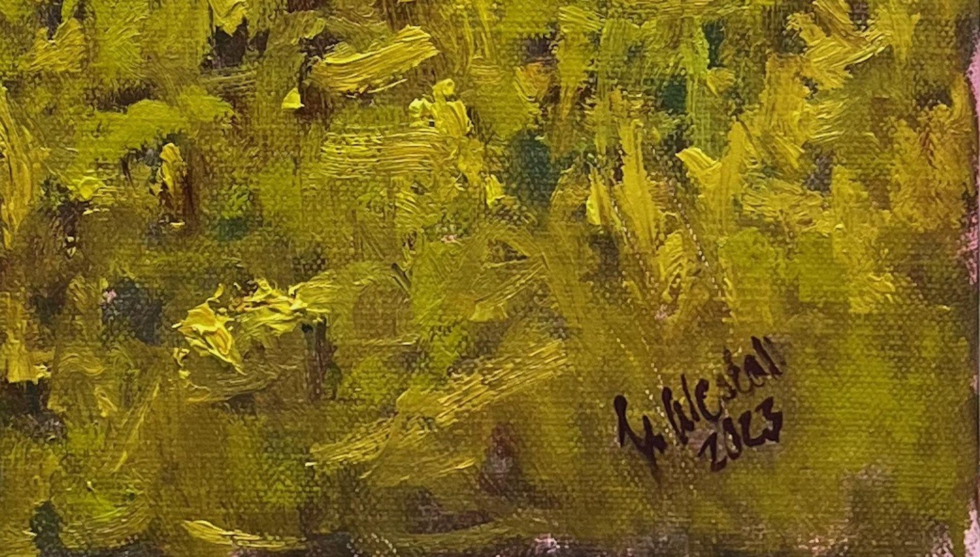 House in the Wood, Gemälde, Öl auf Leinwand (Impressionismus), Painting, von Gary Westall