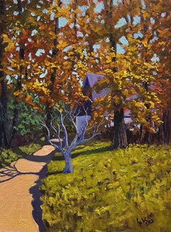 House in the Wood, Gemälde, Öl auf Leinwand