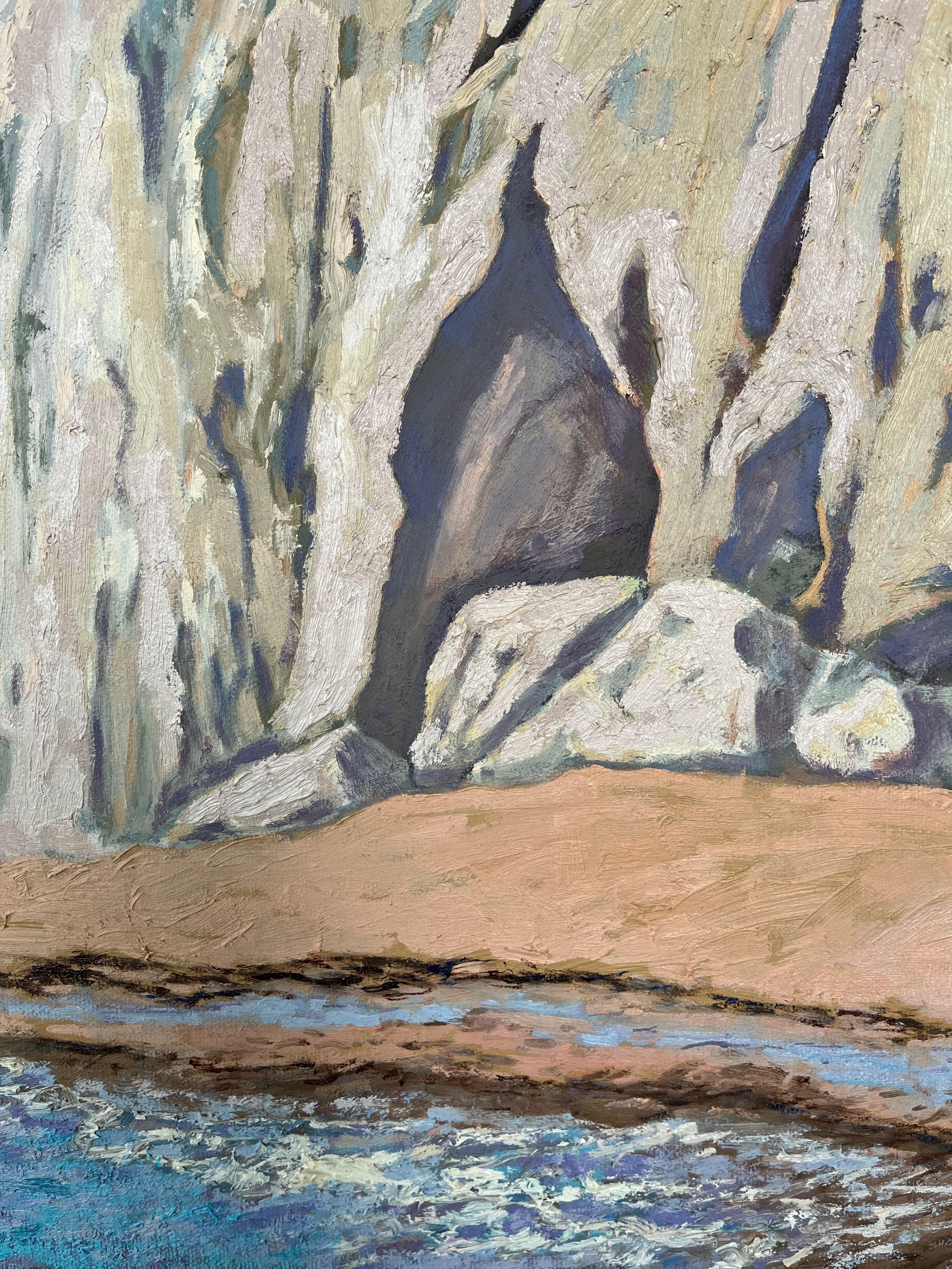 Jurrasic Coast Dorset, Painting, Oil on Canvas For Sale 3