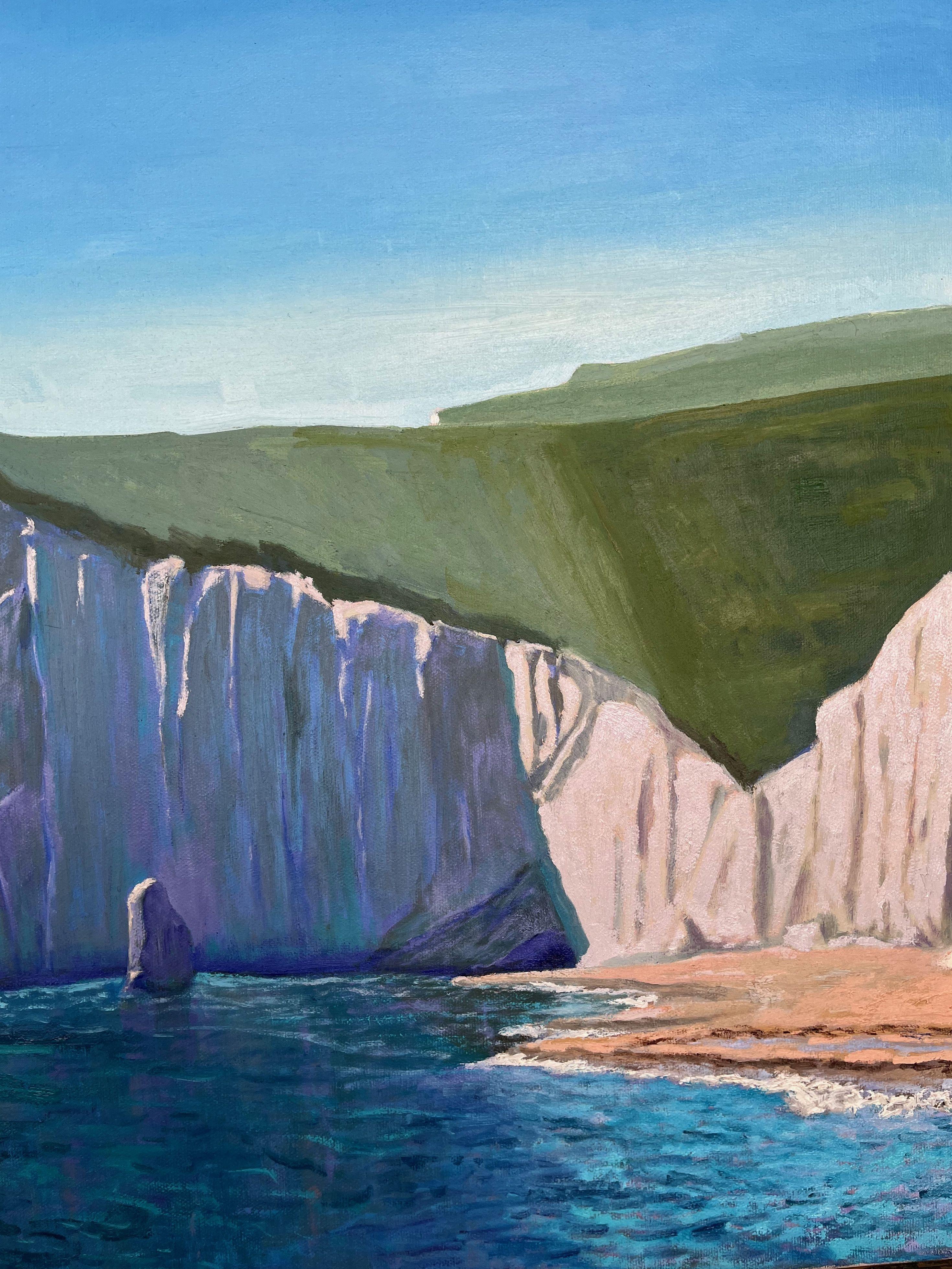 Jurrasic Coast Dorset, Painting, Oil on Canvas For Sale 4