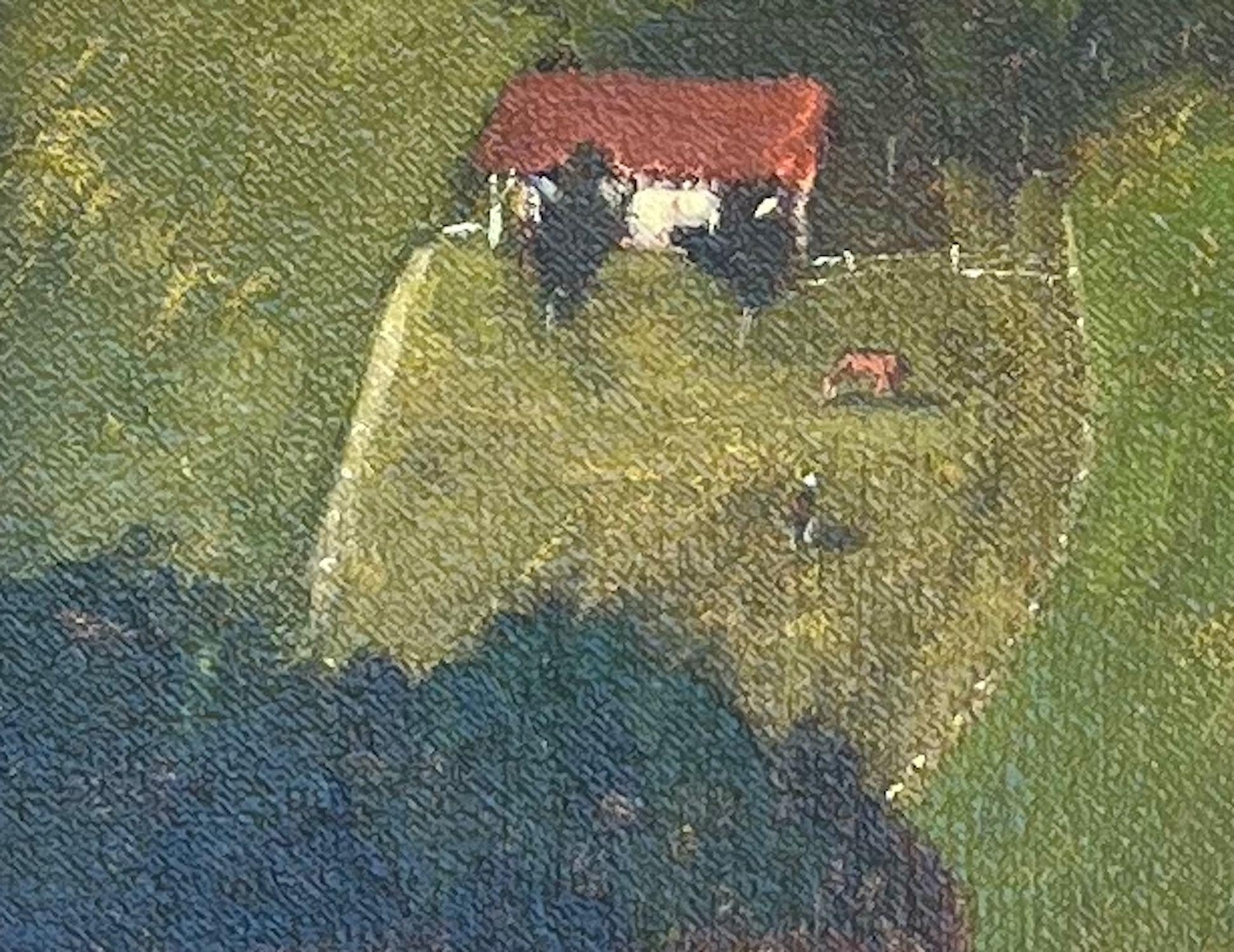 Kirchdorf Oberndorf - Marktes RÃ¶hrnbach 2020, Painting, Oil on Canvas For Sale 2