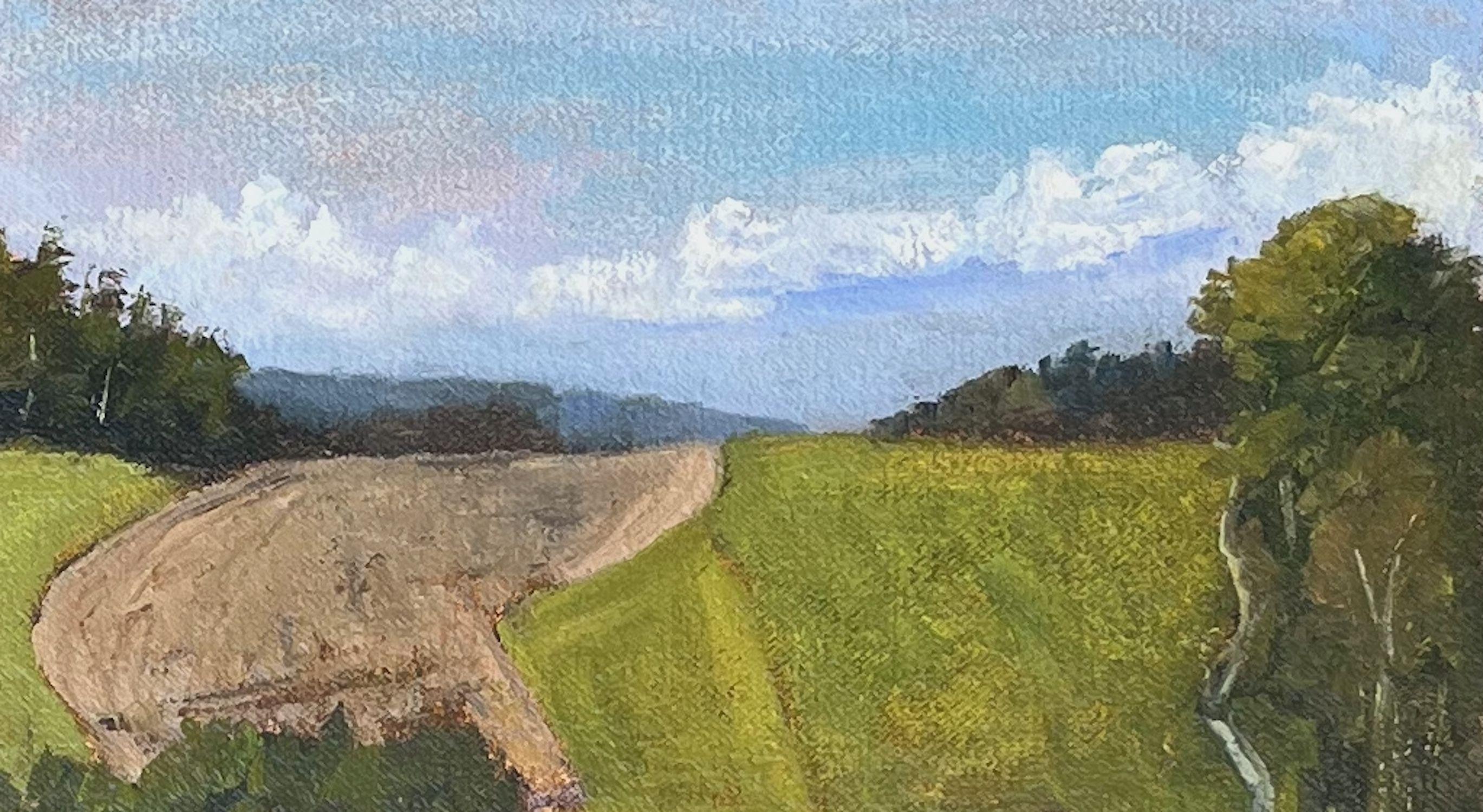 Kirchdorf Oberndorf - Marktes RÃ¶hrnbach 2020, Painting, Oil on Canvas For Sale 4