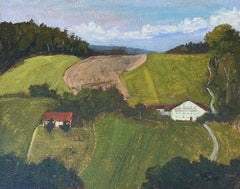 Kirchdorf Oberndorf - Marktes RÃ¶hrnbach 2020, Painting, Oil on Canvas