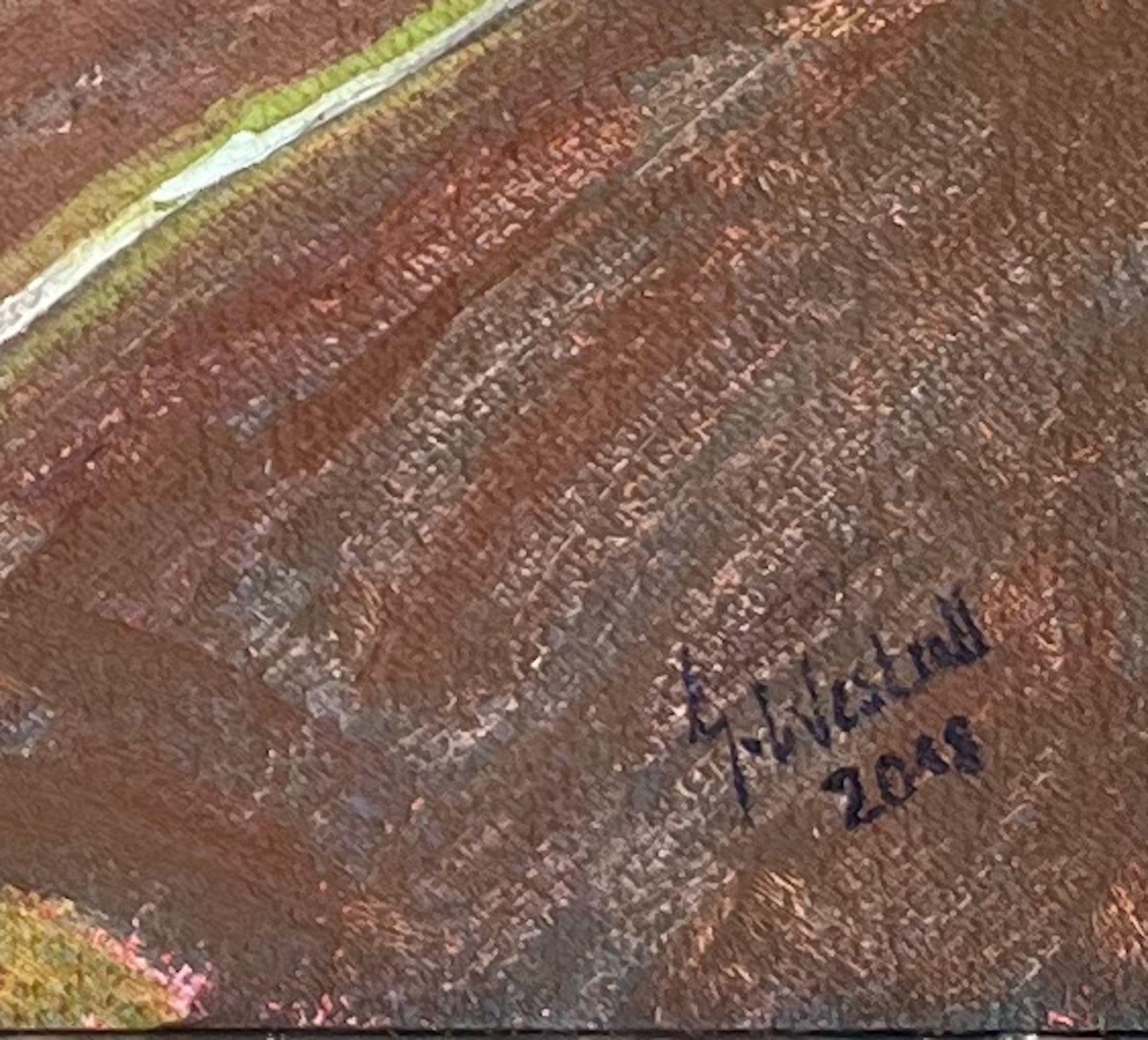 Kirchdorf Oberndorf - Marktes Roehrnbach 2018, Gemälde, Öl auf Leinwand (Impressionismus), Painting, von Gary Westall