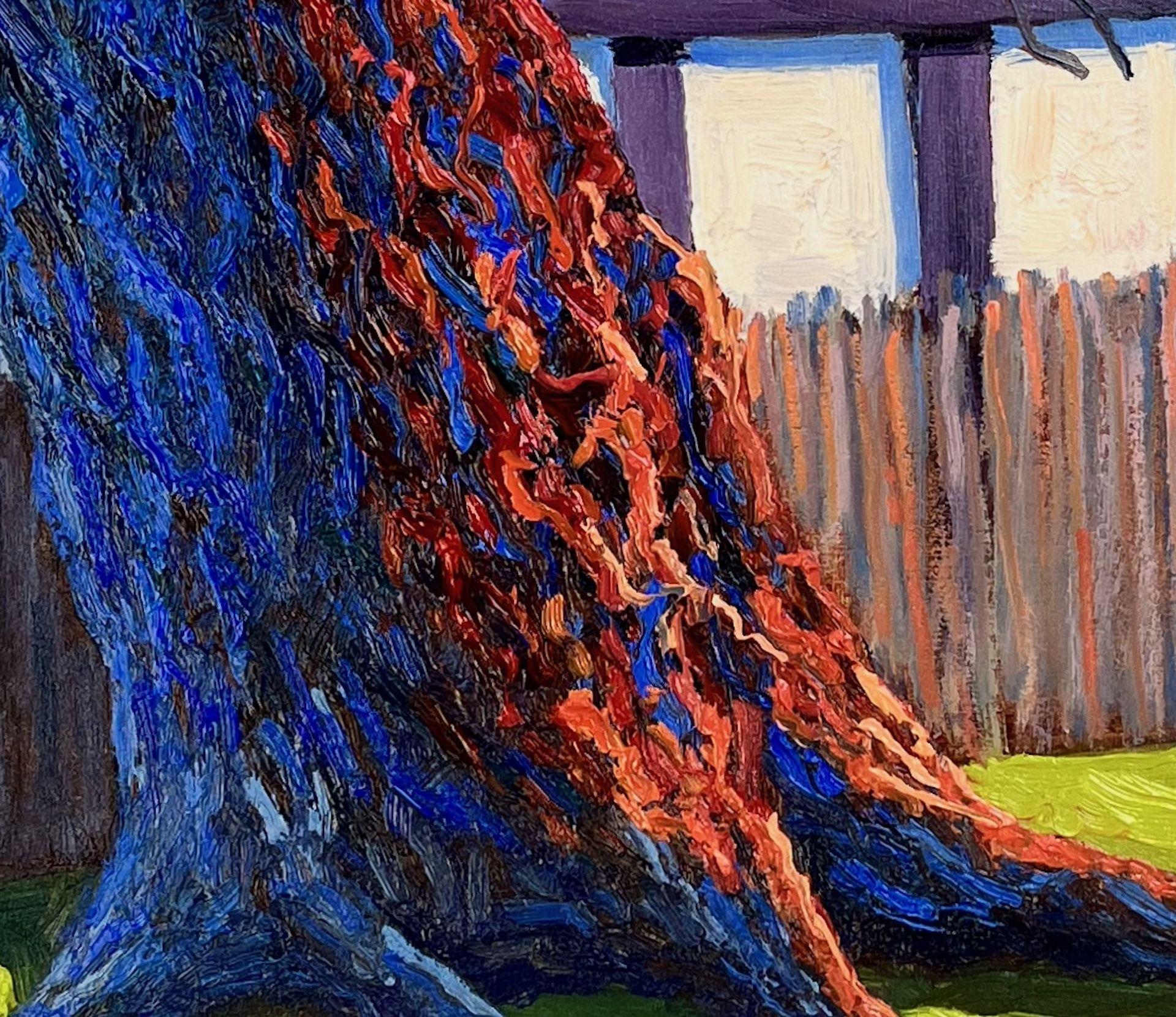 LONGING FOR SPRING SUNSHINE, Painting, Oil on MDF Panel For Sale 2