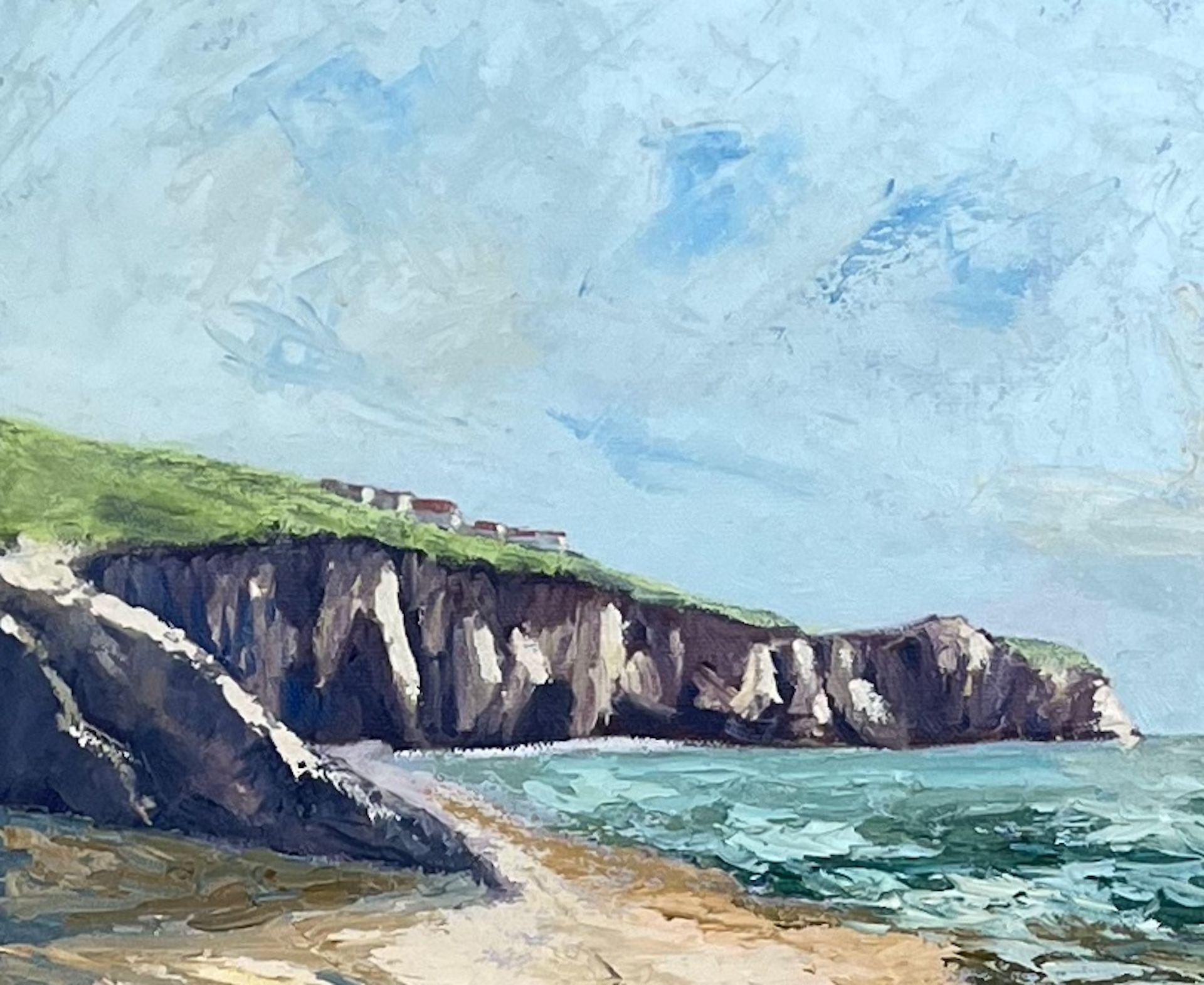 Gemalt im Jahr 2016, bevor ich auf meine Malreise nach Rügen ging. Ich male gerne auf der Insel, das ist immer sehr inspirierend.  Signiert unten links.  Öl auf Baumwolle - 50x50cm :: Gemälde :: Impressionist :: Dieses Werk wird mit einem