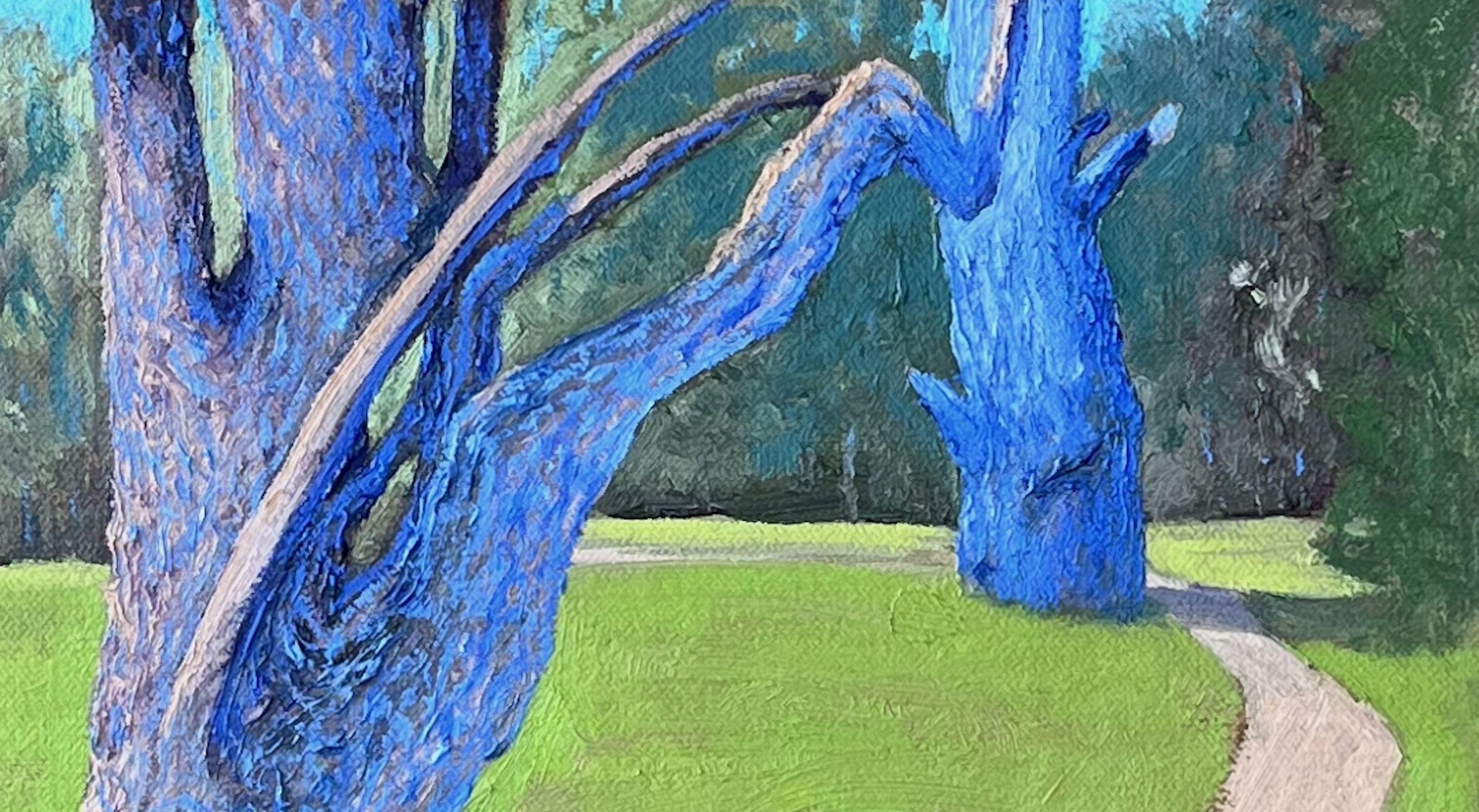 Park du manoir Benkhausen, Allemagne, peinture sur toile en vente 2