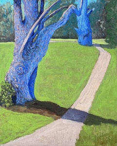 Manor park, Manor Benkhausen, Germany, Painting, Oil on Canvas