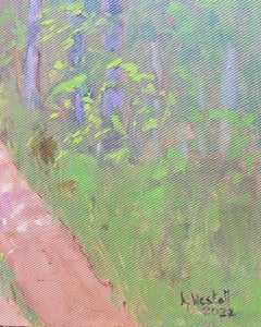 Painter in the forest, Painting, Oil on Canvas