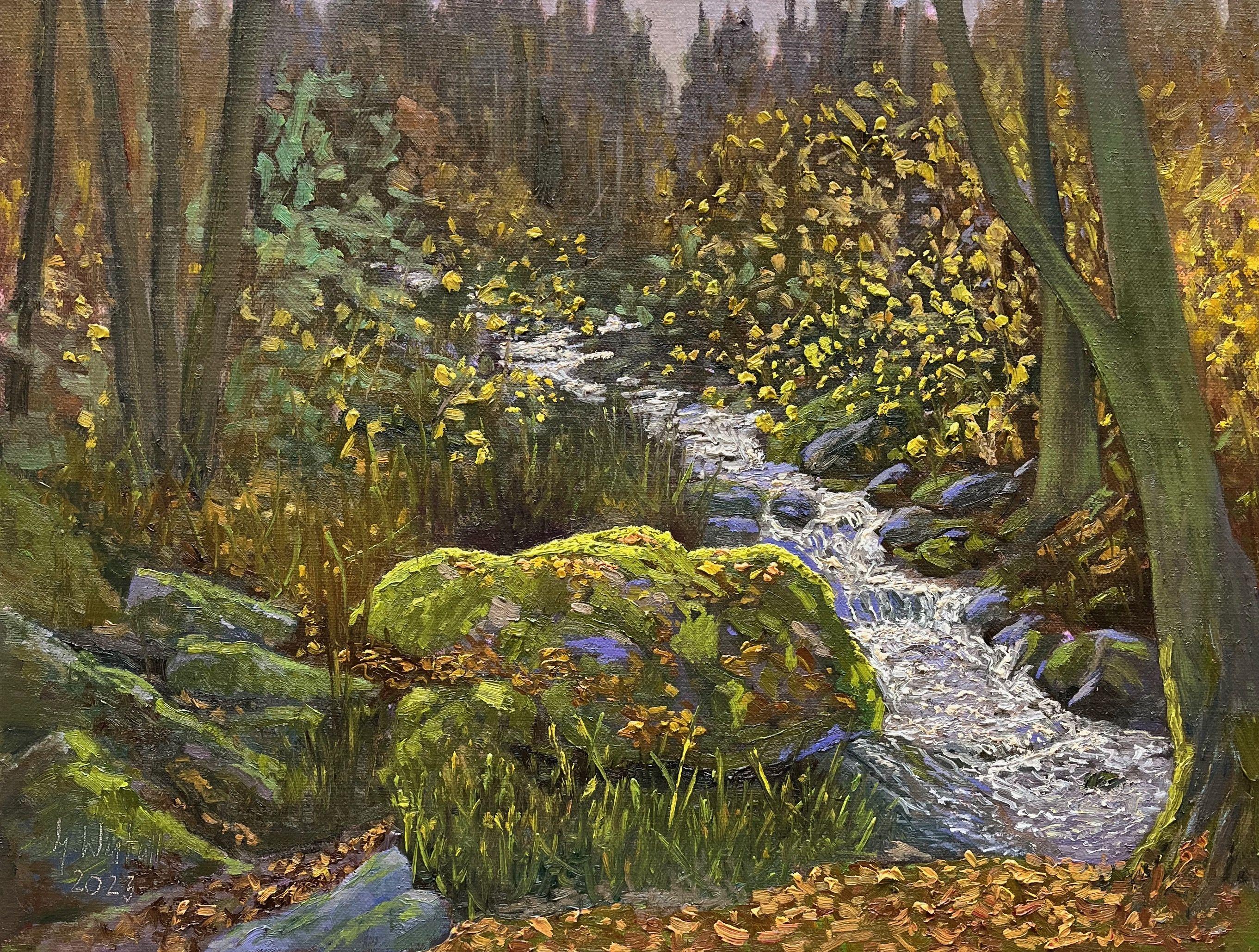 Gemälde ist mein Fundament, Gemälde, Öl auf Leinwand (Impressionismus), Painting, von Gary Westall
