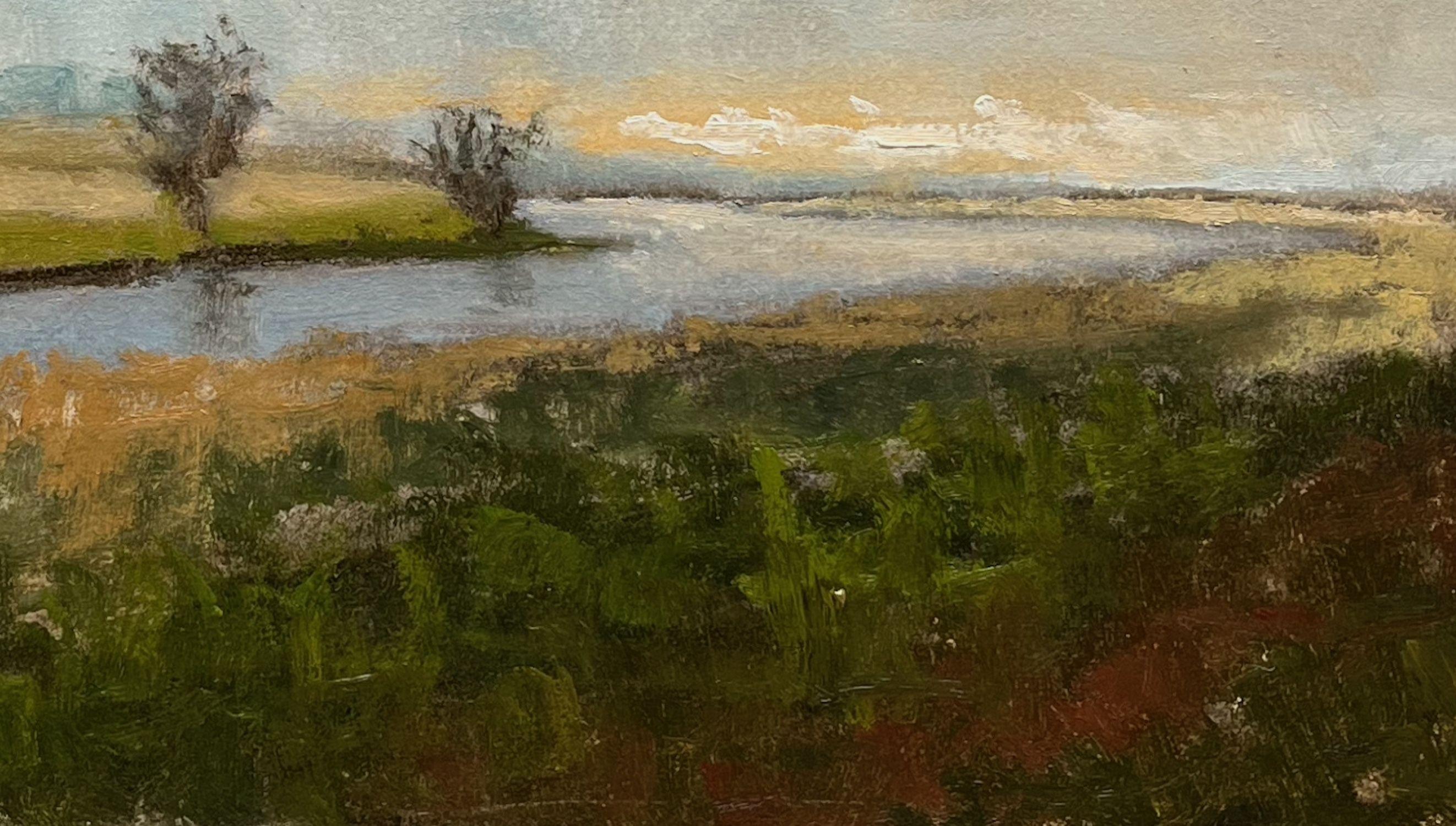 Peint en 2017 à Norfolk.   Le Norfolk possède une grande variété de paysages, idéale pour un peintre paysagiste.  Signé en bas à gauche.  Huile sur HDF - 40 Ã- 30 cm : : Peinture : : Impressionniste : : Cette œuvre est accompagnée d'un certificat