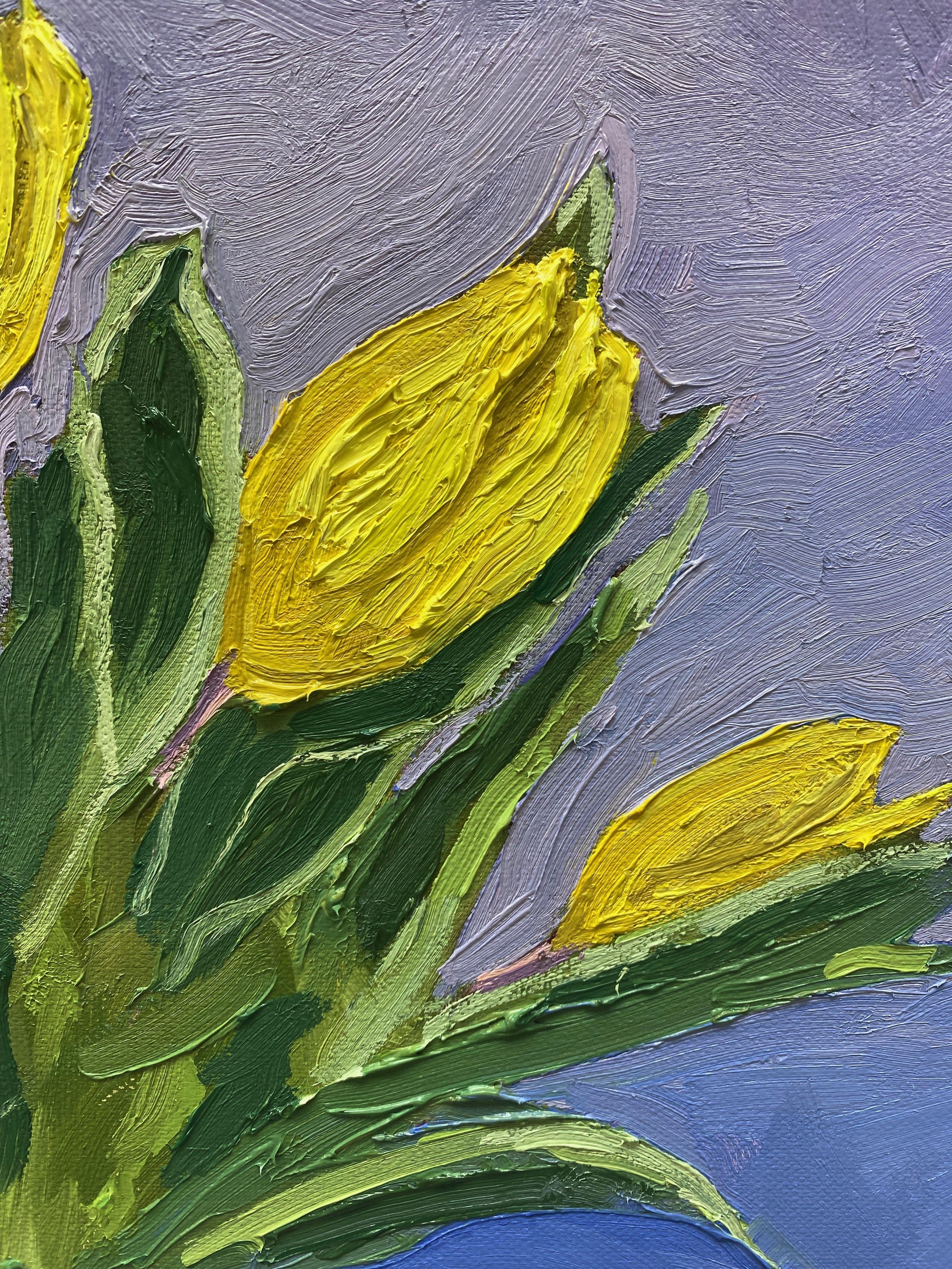 Spring greetings, Painting, Oil on Canvas For Sale 3