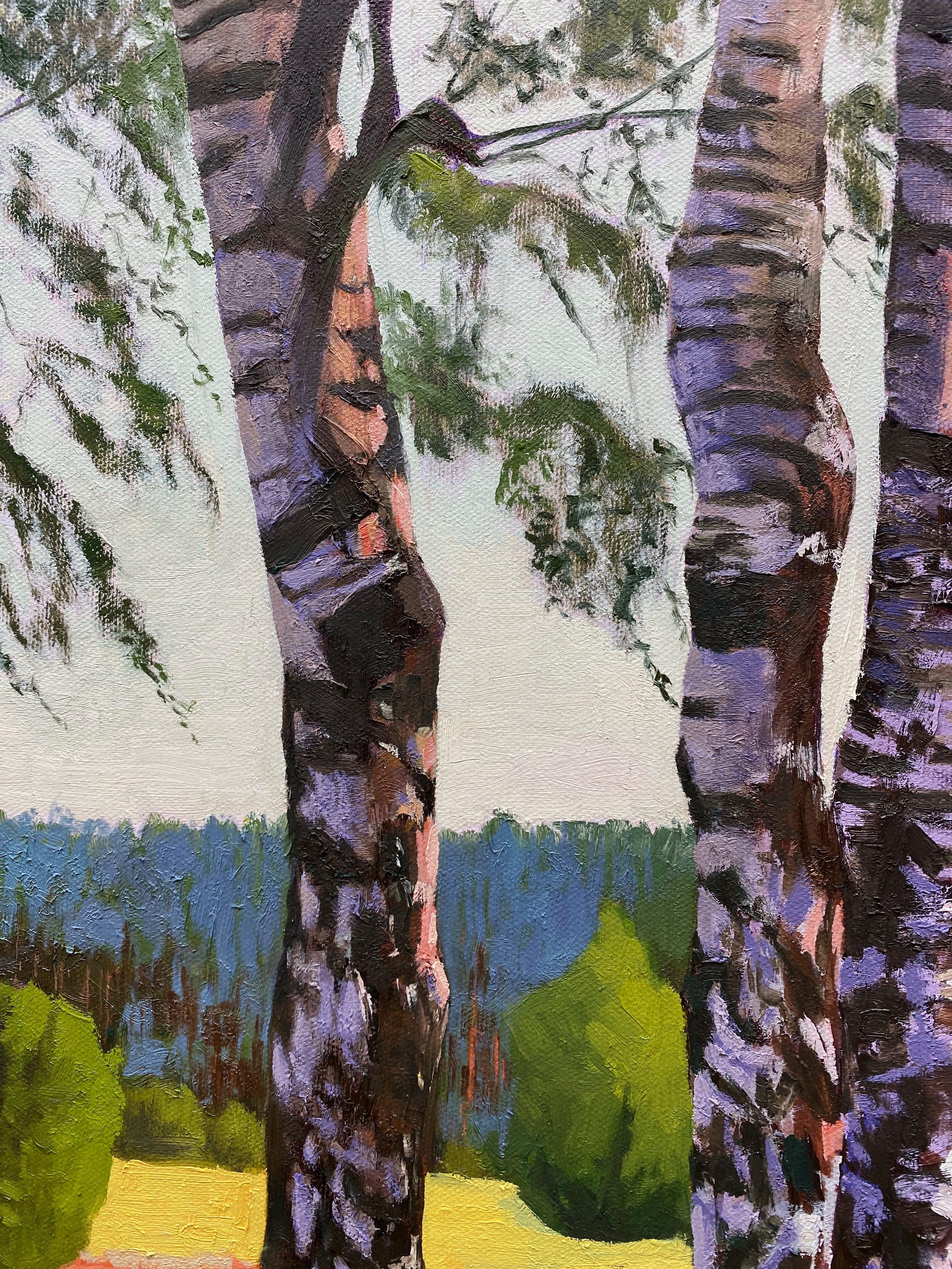 Sunbathing Boulders in the Ellendorfer Heide, Painting, Oil on Canvas For Sale 3