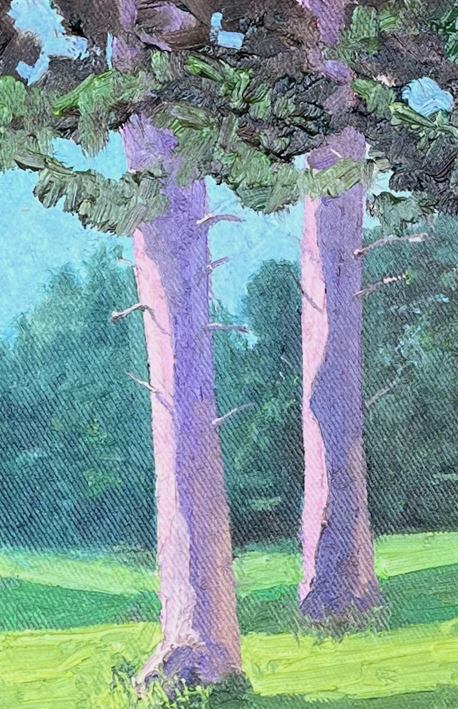 The three from the Klopotowo manor house, Painting, Oil on Canvas For Sale 4