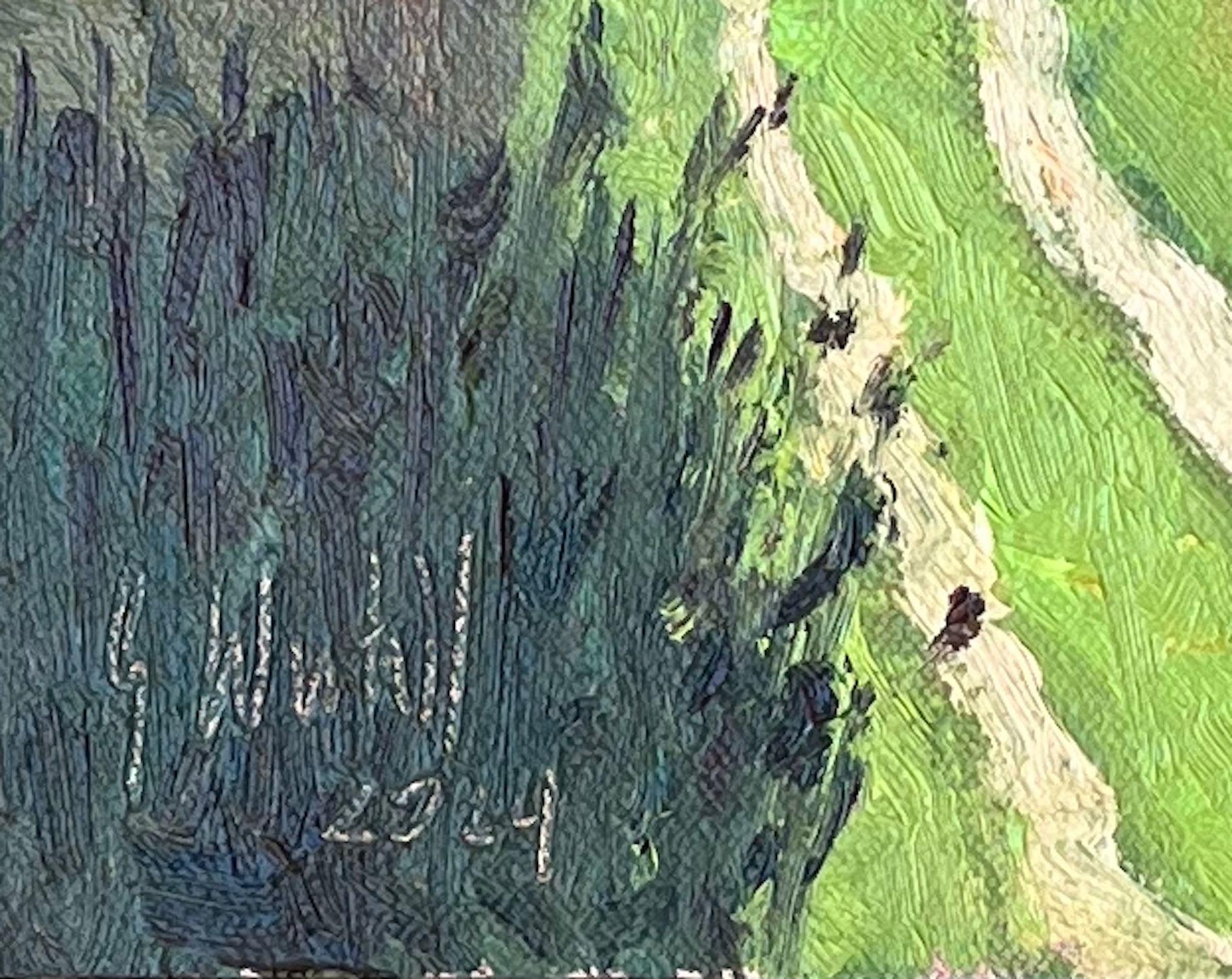 Where the bees settle, Gemälde, Öl auf Leinwand (Impressionismus), Painting, von Gary Westall