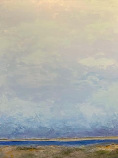 Gary Zack, "Summer Sky", 40x30 Ocean Shore Landscape Oil Painting on Canvas