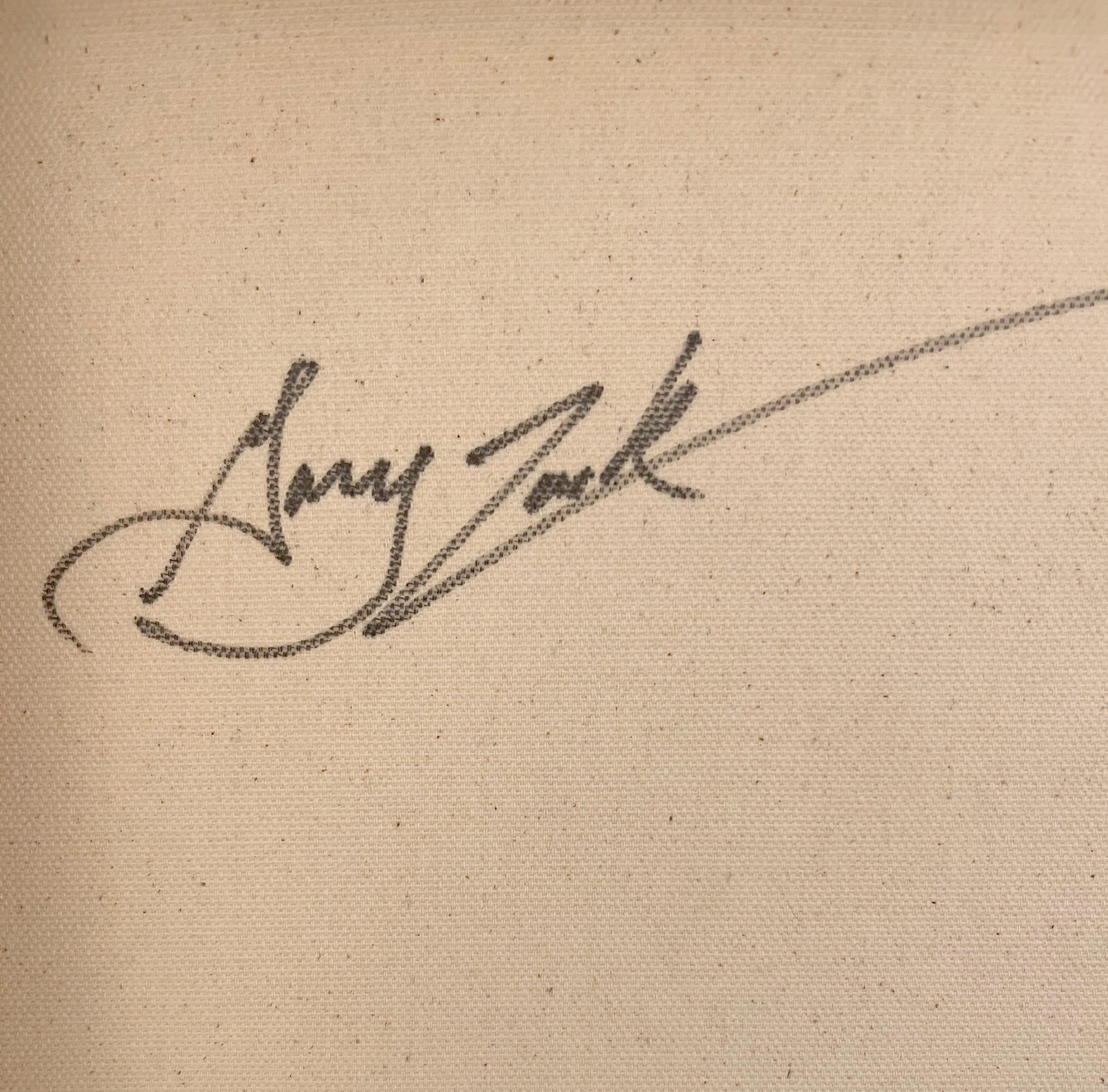 Gary Zack, „Frühling“, 60x15 Atmosphärisches, jahreszeitlich wechselhaftes Baum-Ölgemälde auf Leinwand im Angebot 2