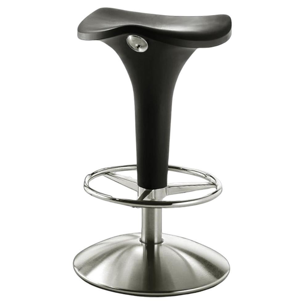 Tabouret selle réglable au gaz Rexite Zanzibar design Raul Barbieri - Noir